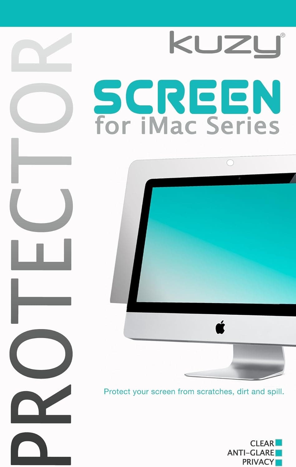 Kuzy - Anti-Glare Matte Screen Protector Filter for 21.5 inch iMac Desktop Display 21" Model: A1311 and A1418 - ANTI-GLARE