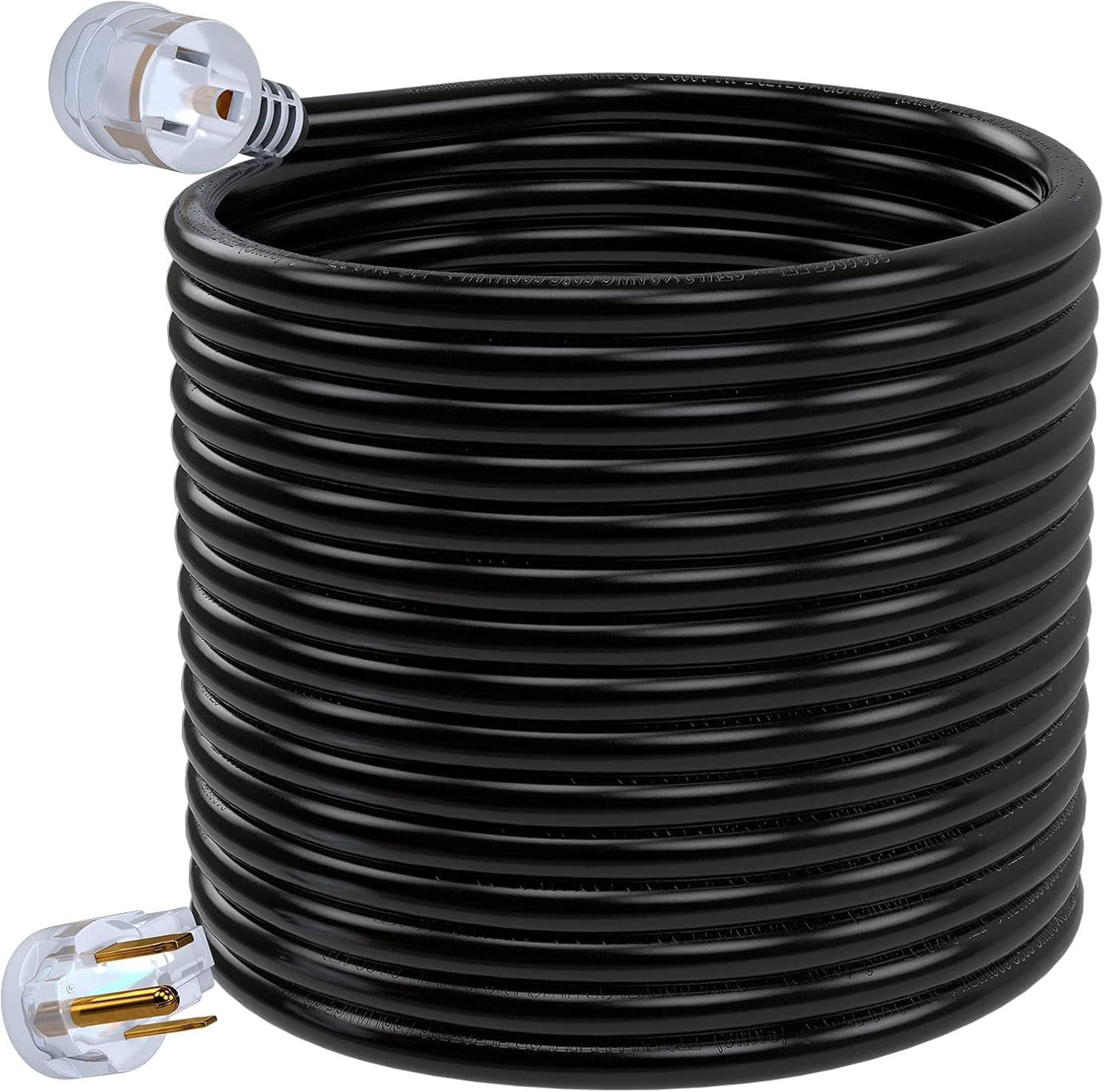 RVMATE 250V 40 Feet Welder Extension Cord, 8 AWG NEMA 6-50 STW Heavy Duty Welding Cord with LED Indicator