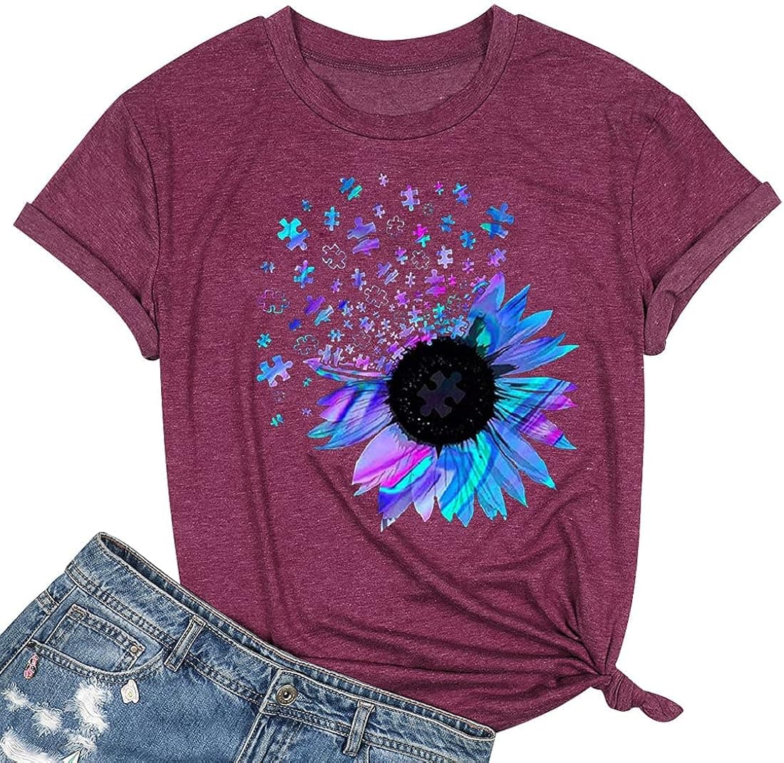 Bealatt Women's Sunflower Graphic Shirts Sunflower Pattern Print Tank Tops Casual Sleeveless Summer Tops Holiday Tee Shirt