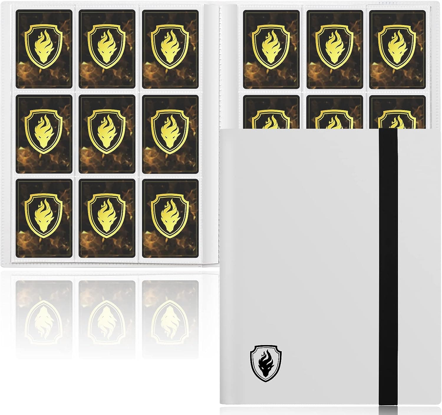 Card Binder 9 Pocket, Fabmaker 396 Pockets Trading Card Binder, Premium Card Album Binder for Standard Cards, Side Loading Card Collection Folder for Pokemon Cards, MTG, TCG, Game Cards, Sport Cards