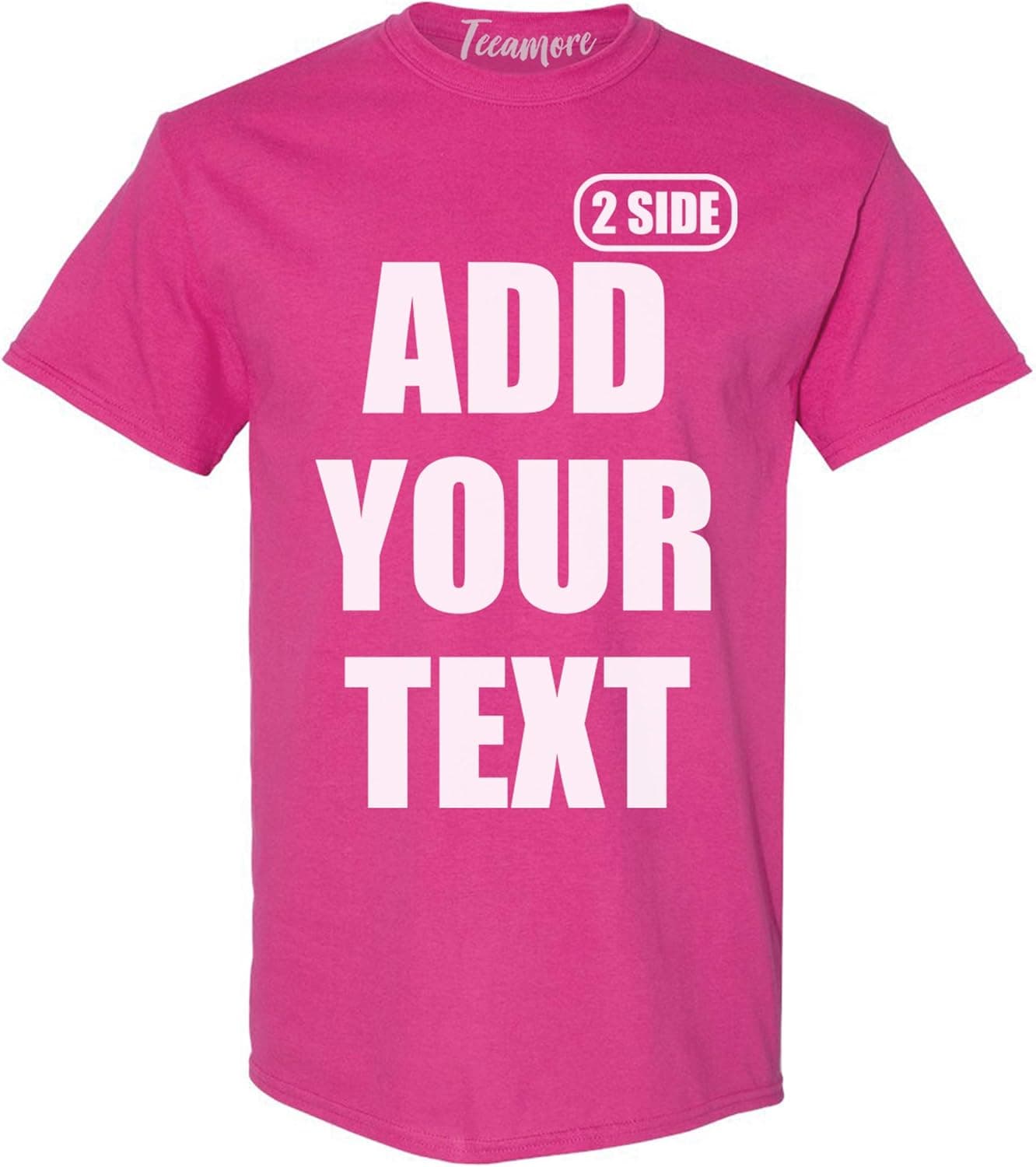Custom T Shirt for Men Women Add Your Text Design Your Own Front Back Side T-Shirt
