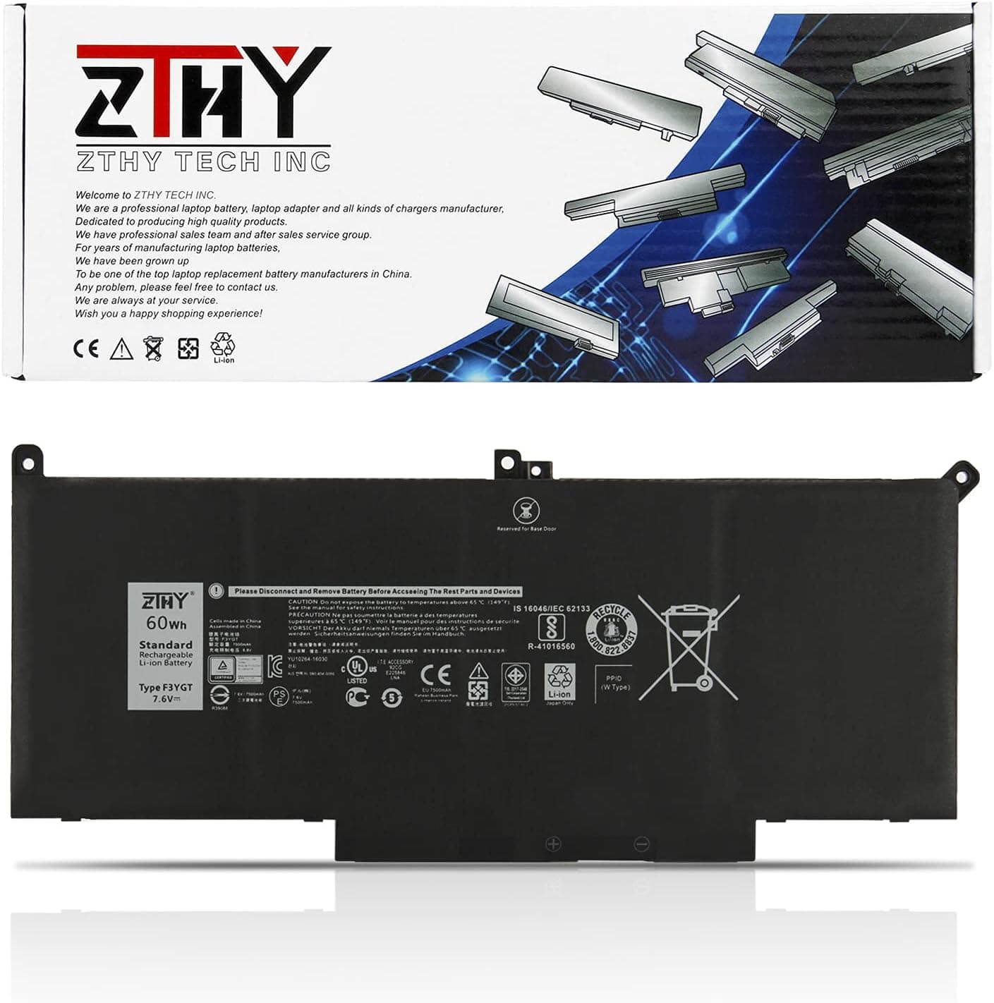 ZTHY 45WH L14M3P24 Laptop Battery for Lenovo IdeaPad Y700-14ISK 700-15ISK 700-17ISK Lenovo Legion Y520-15IKBA Y520-15IKBM Y520-15IKBN L14M3P24 5B10H41180 L14S3P24 L16S3P24 5B10M41935 L16M3P24