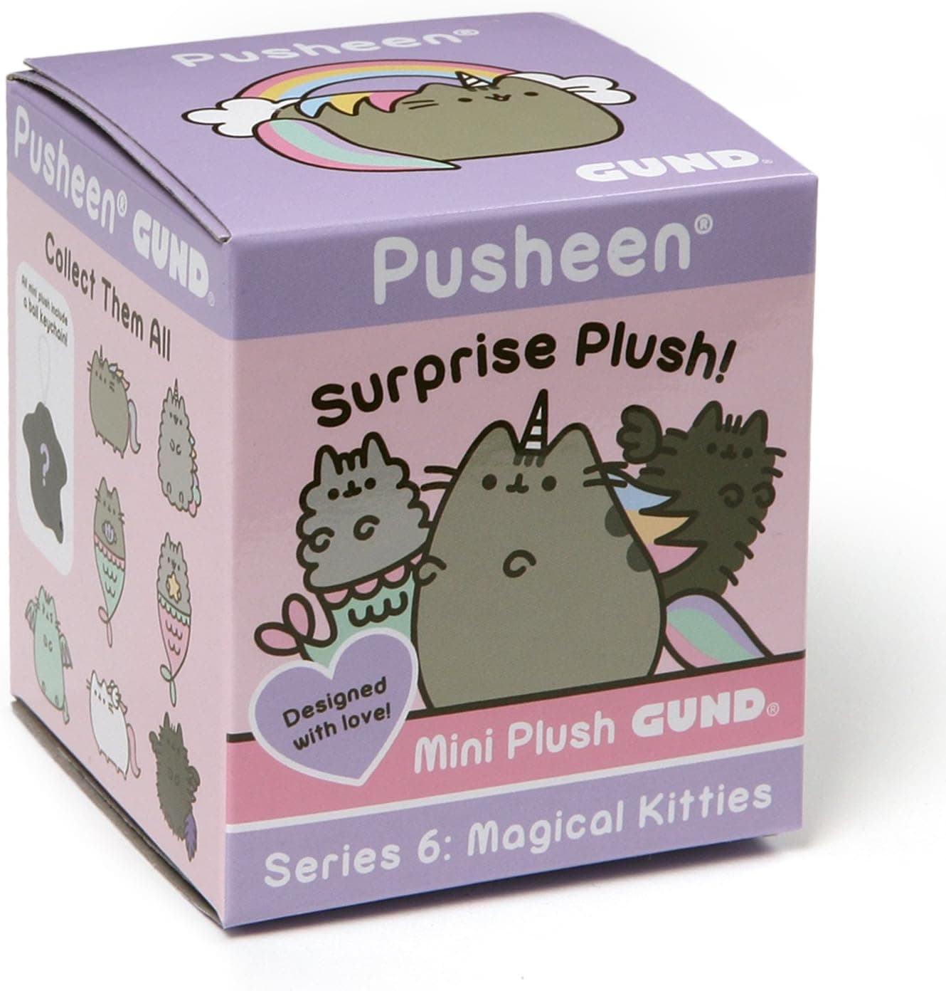 GUND Pusheen Blind Box Plush Stuffed Keychain, Mystery Series 6