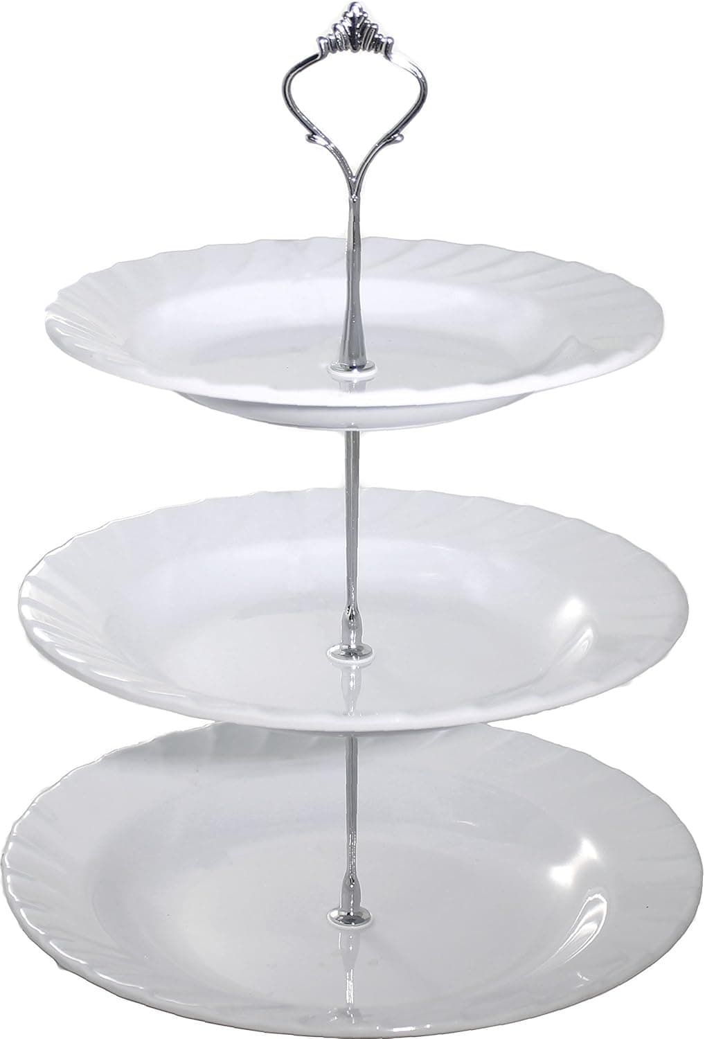 Virtual Elements 3 Tiered Melamine Plastic Cupcake Tray Tower - 13"