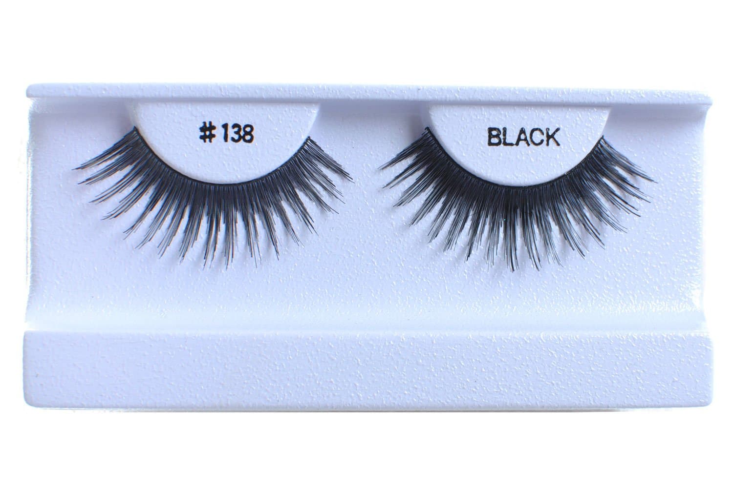 10 Pairs 100% Human Hair False Eyelashes Natural Black #138