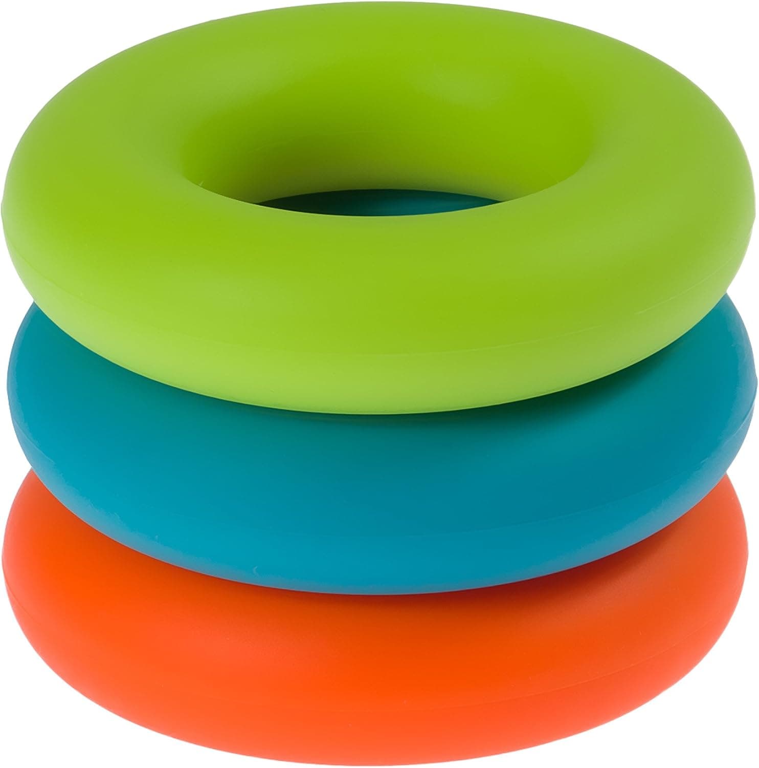 Autism/ADHD Fidget Toy Anger Management Tool - Physical Therapy Trainer - Stress Relief for Youths, Children, Computer Users - Gamers - Silicone Hand Grip Strengthener Resistance Exercise Rings