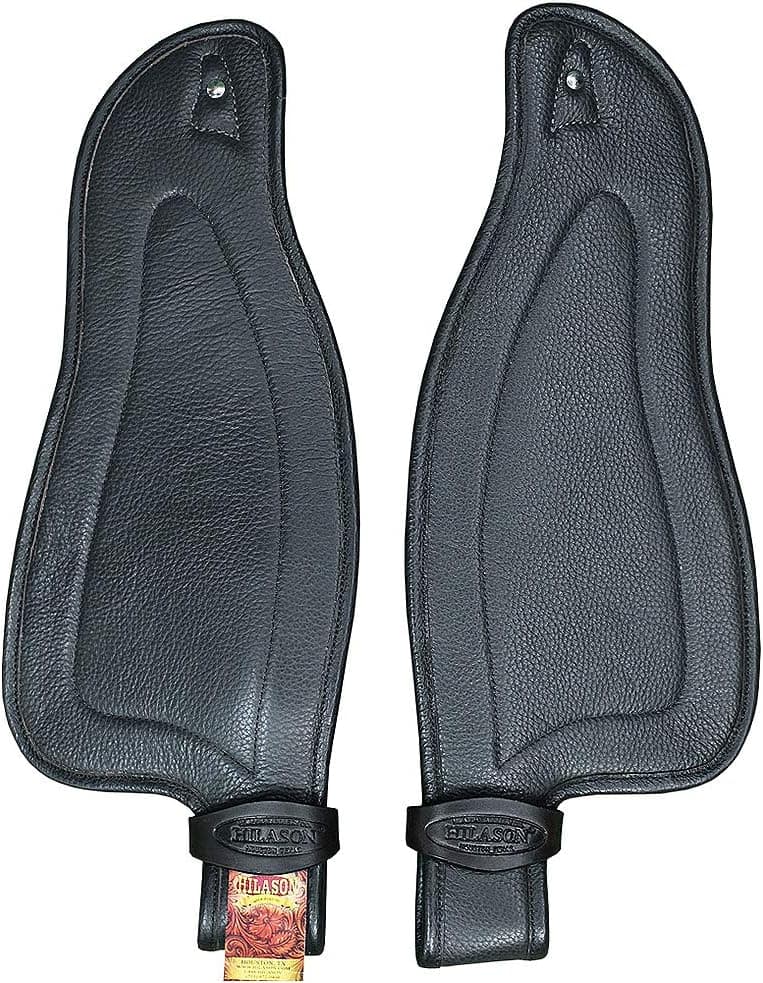 HILASON Replacement Leather Fenders Pair Horse Endurance Saddle Black | Leather Fender | Fender Saddles | Saddle Fenders Replacement | Saddle Leather Fender| Fender for Horse Saddle