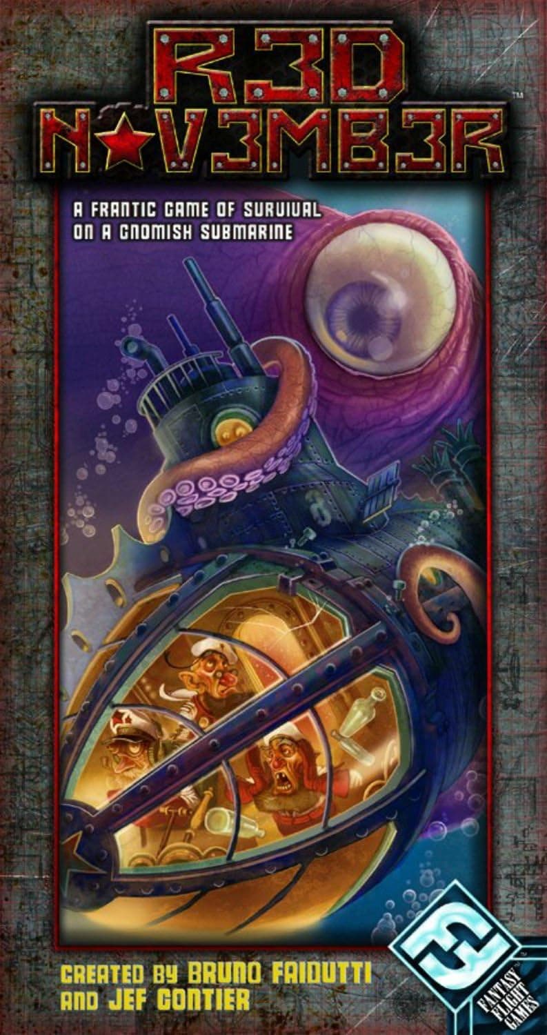 Fantasy Flight Games Red November: A Frantic Game of Survival on a Gnomish Submarine