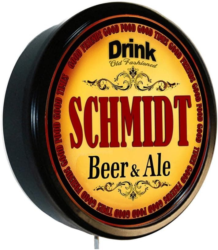 Goldenoldiesclocks Schmidt Beer and Ale Cerveza Lighted Wall Sign