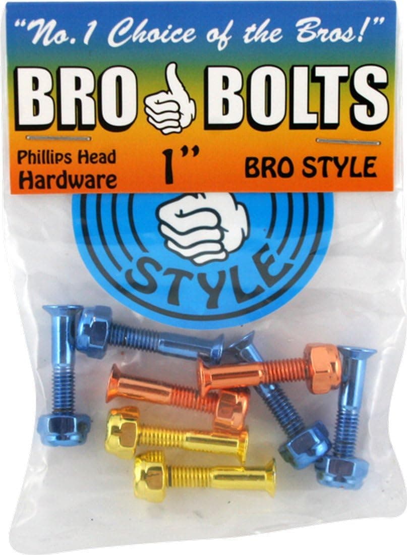Bro Style 1" Colored Blue Orange Yellow Ph Hardware 1set Skateboarding Hardware