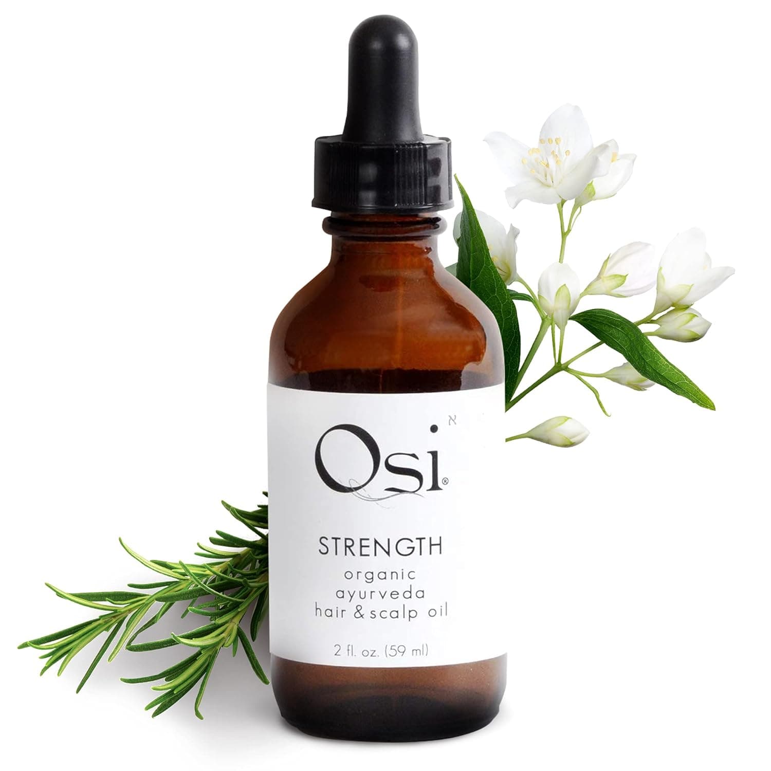OSI Strength, Ayurveda Hair and Scalp Oil with Rosemary Essential Oil & Amla, Stimulate Hair Growth, Migraine Relief, Expertly Handcrafted using Traditional Ayurvedic Method (11 herbs, 59 ml)