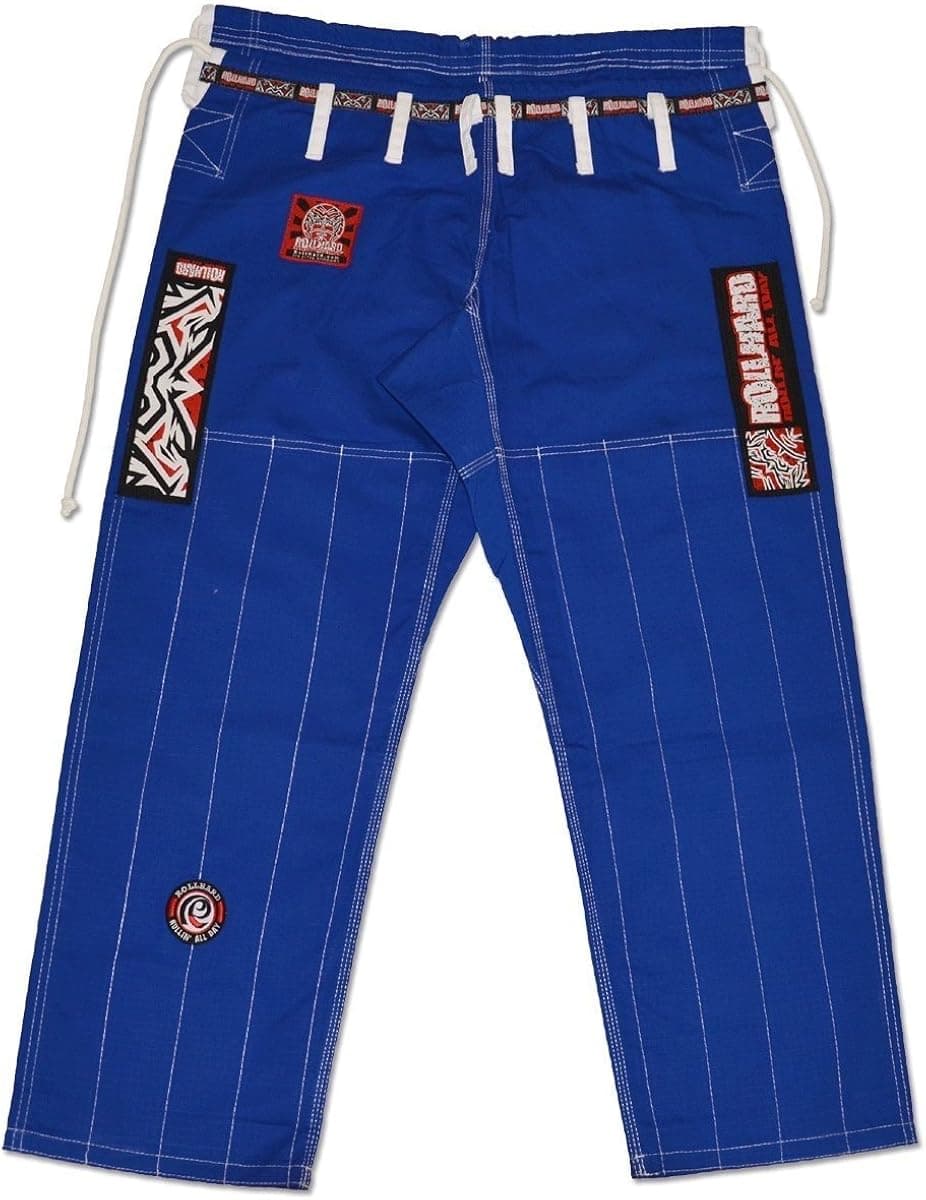 ROLL HARD Brazilian Jiu Jitsu Ripstop Gi Pants Blue