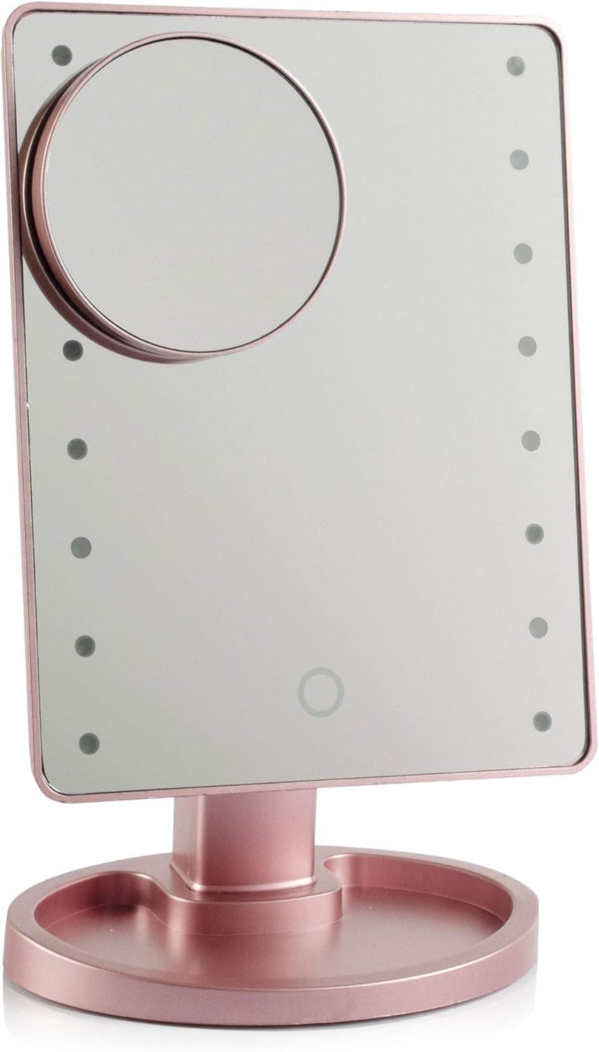 Estelle Makeup Mirror - 16 Bright LEDs (Rose Gold)