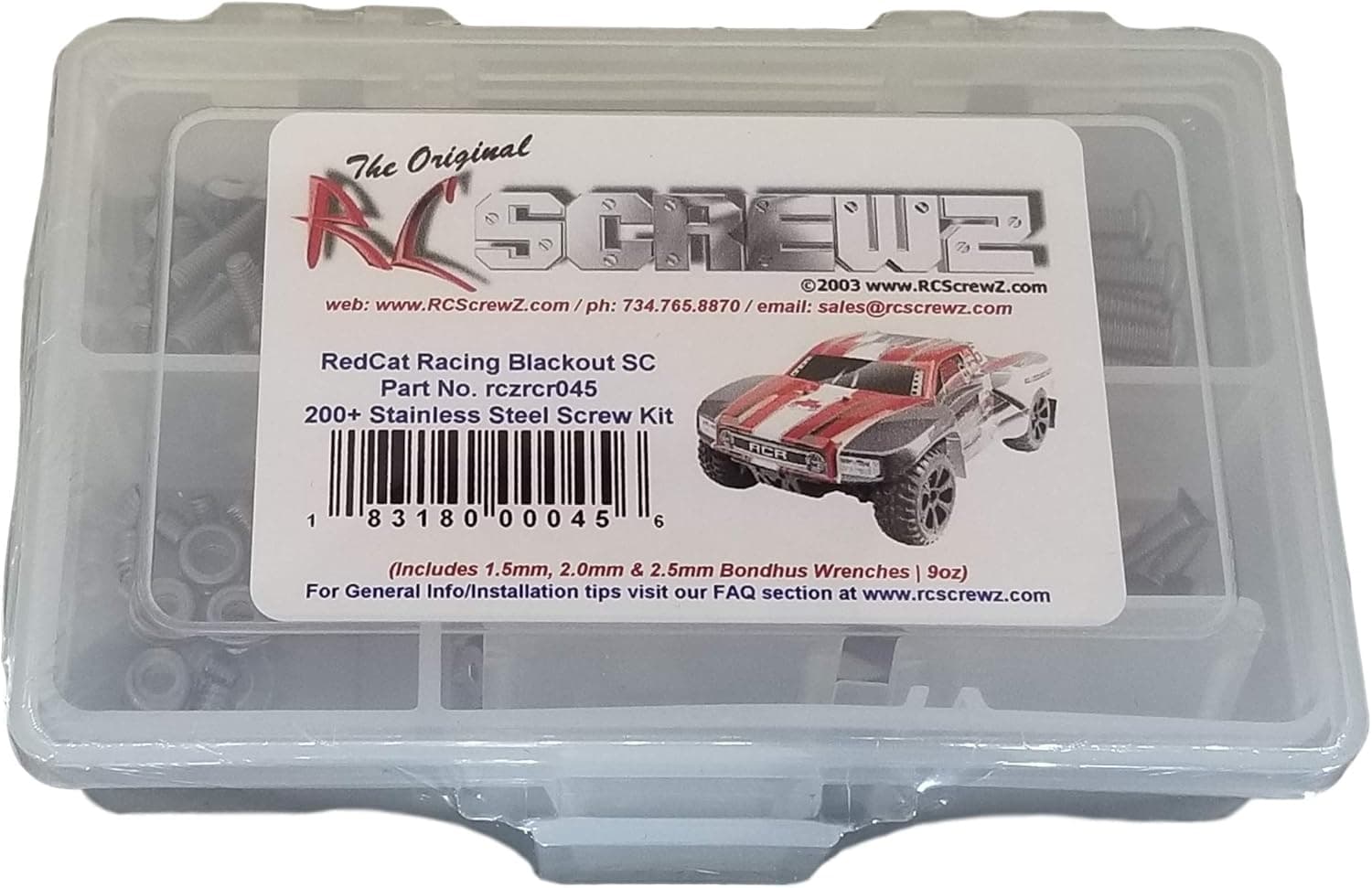 RCScrewZ RedCat Racing Blackout SC RTR/Pro Stainless Steel Screw Kit - rcr045