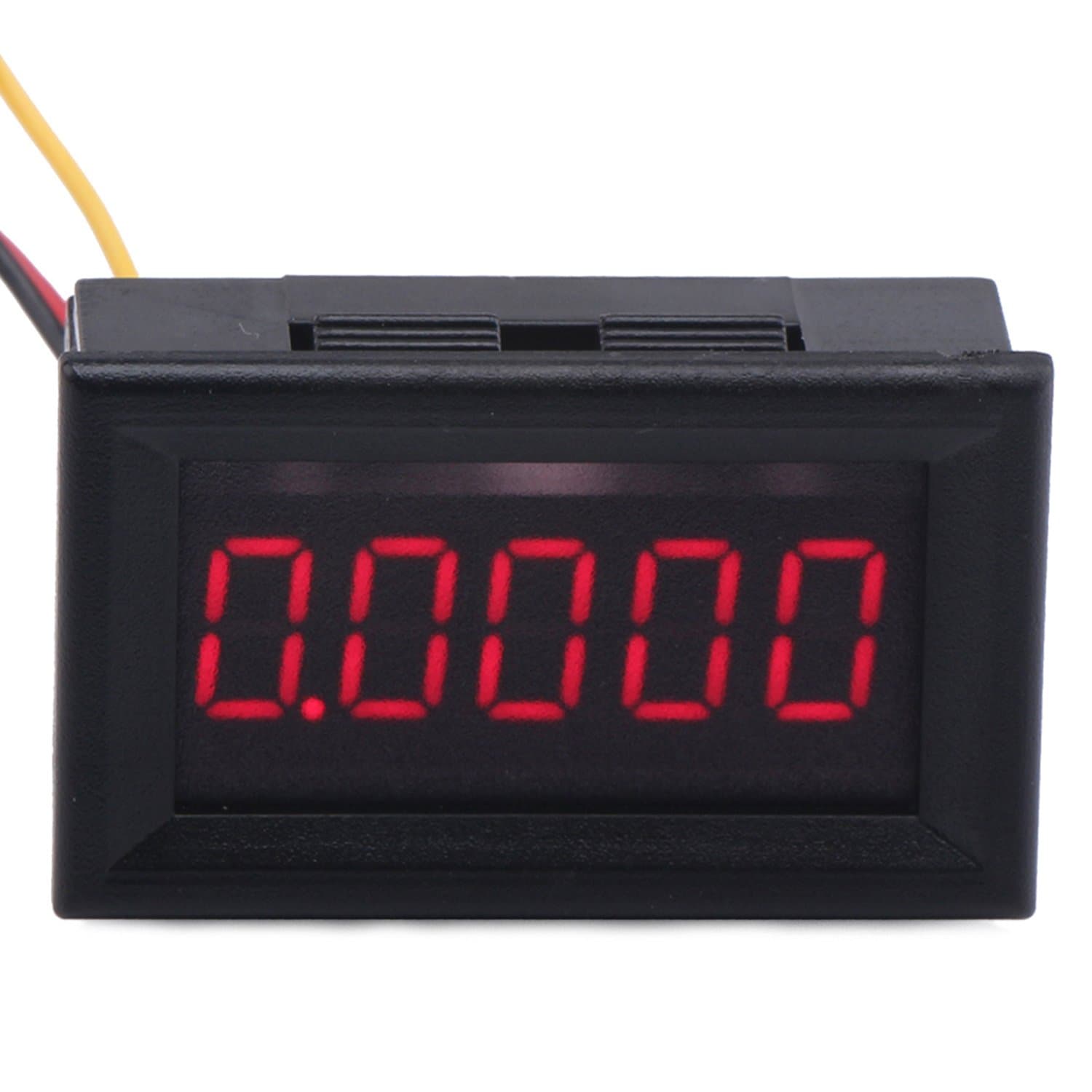 DROK® 0.36" LED 5 Digit DC0-33.000V 12V 24V High Accuracy Voltmeter Auto Digital Voltmeter Car Battery Voltage Tester Volt Gauge Panel Meter with Red Digital Display and 3 Wires