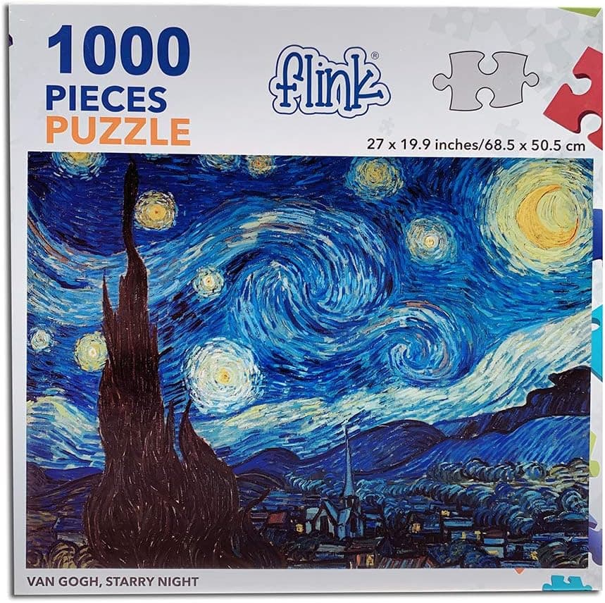 FLINK Van Gogh, Starry Night Jigsaw Puzzle 1000 Pieces