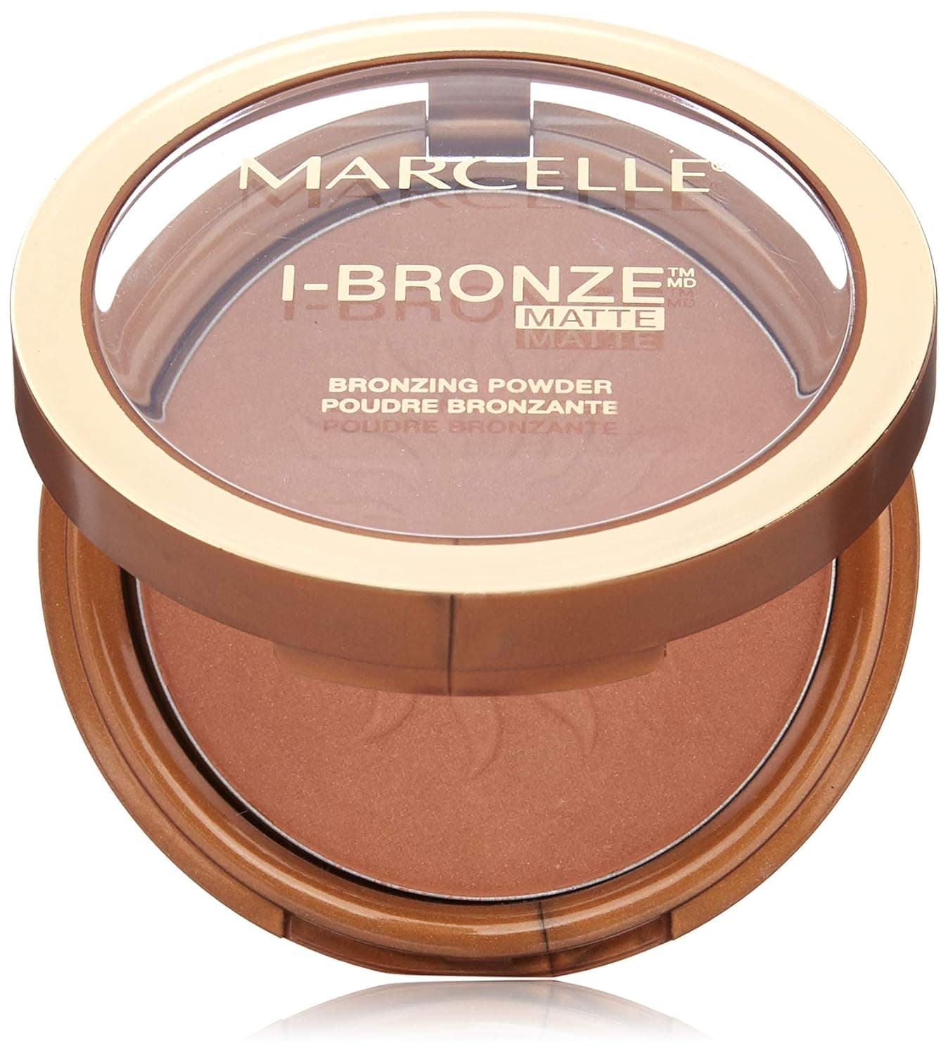 Marcelle I-Bronze Bronzing Powder, Dark Bronze, Hypoallergenic and Fragrance-Free, 0.3 oz