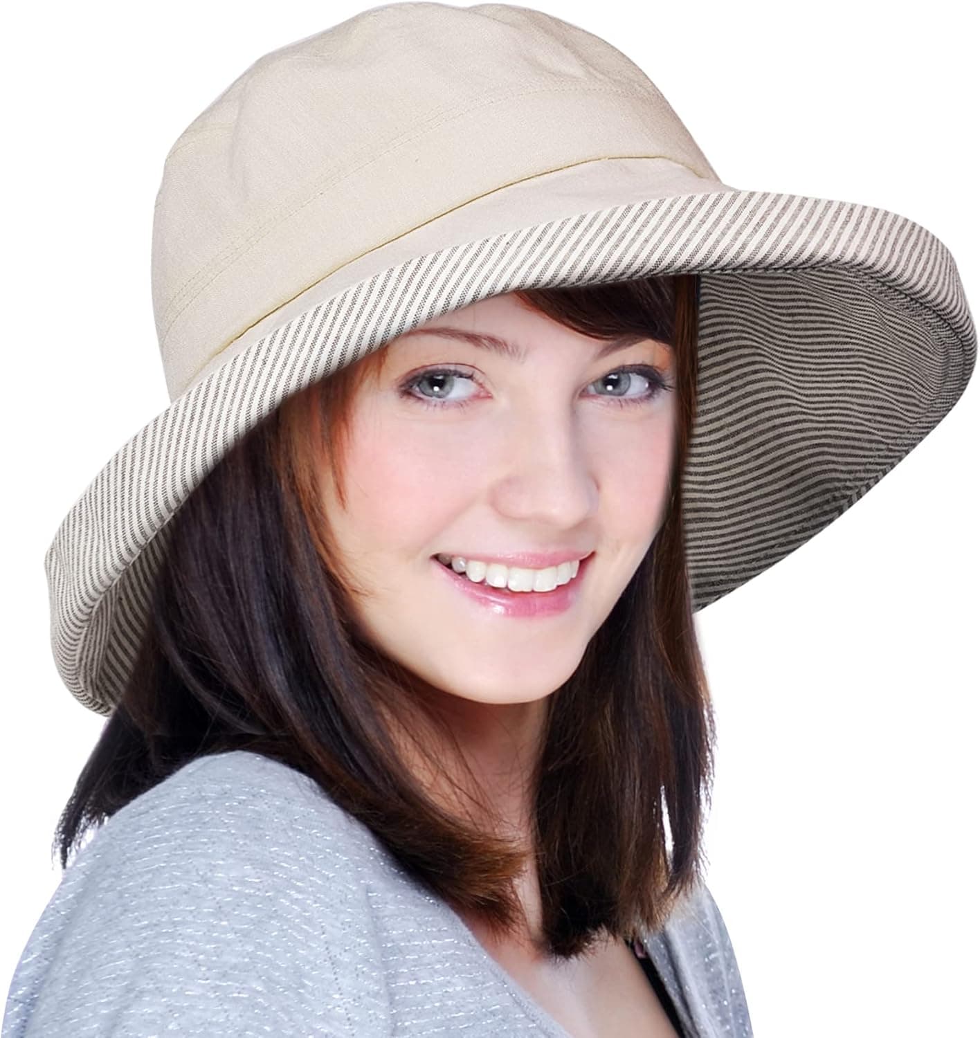 Bucket Hat for Women, Womens Bucket Hats for Sun Protection, Reversible Hat Women Wide Brim UPF 50 Foldable for Travel