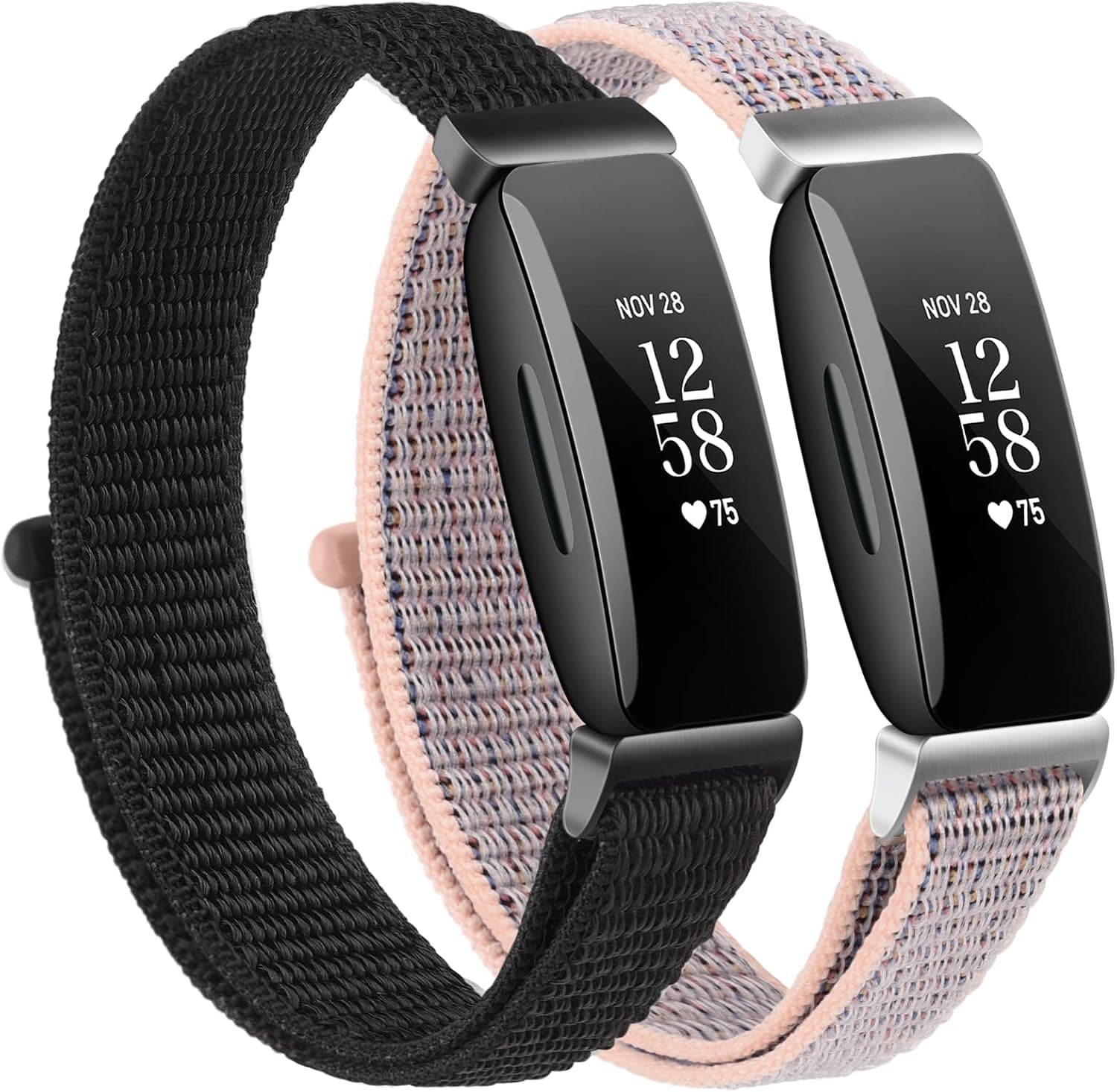 Nylon Bands Compatible with Fitbit Inspire 2 & Inspire HR & Inspire Bands for Women Men Kids, Soft Adjustable Breathable Replacement Band for Fitbit inspire 2 bands