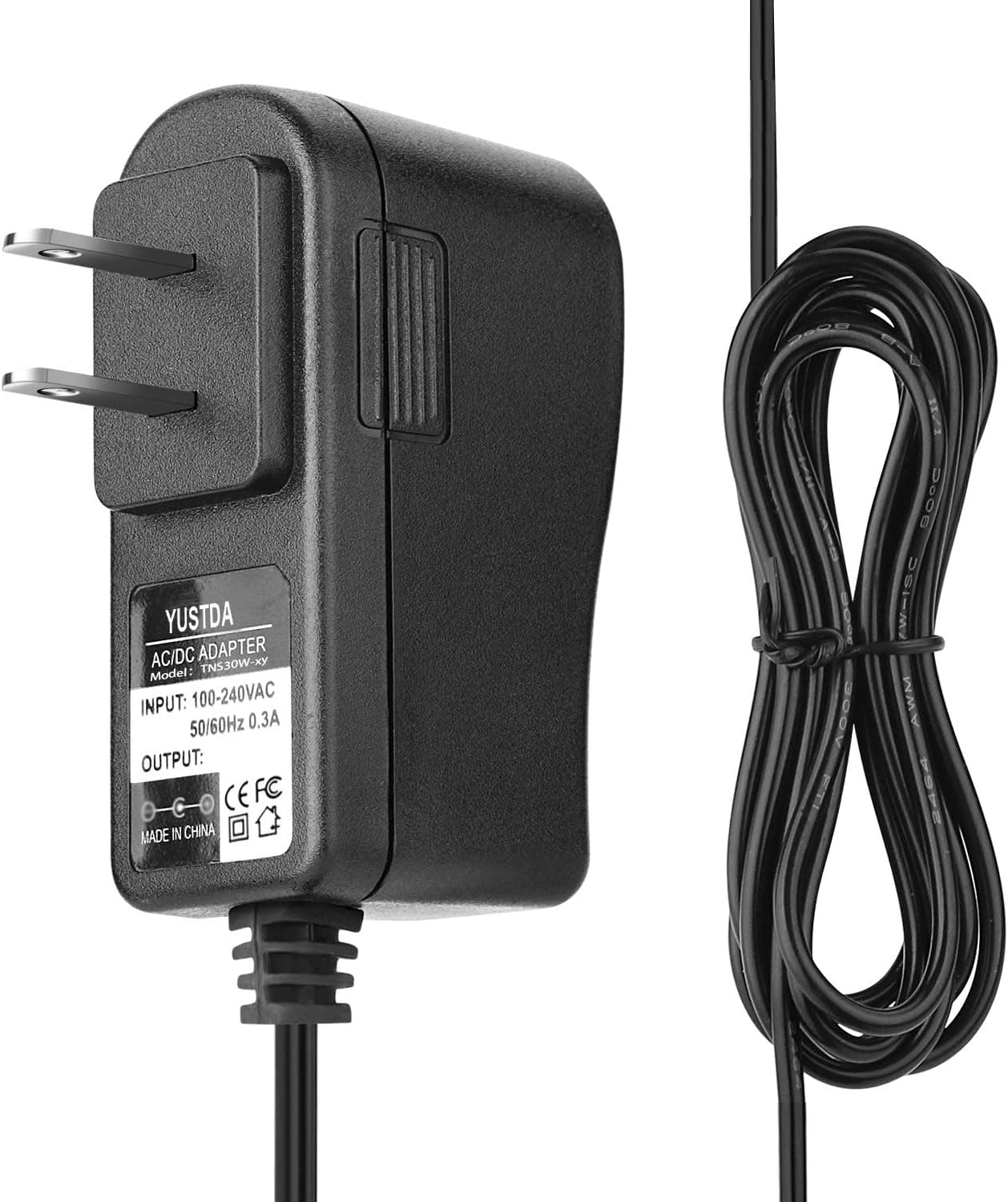 YUSTDA (6.5Ft Extra Long) AC/DC Adapter for Onn ONA16AV009 ONA16AV008 Portable Media DVD Player Power Supply Cord Cable PS Wall Home Battery Charger Mains PSU