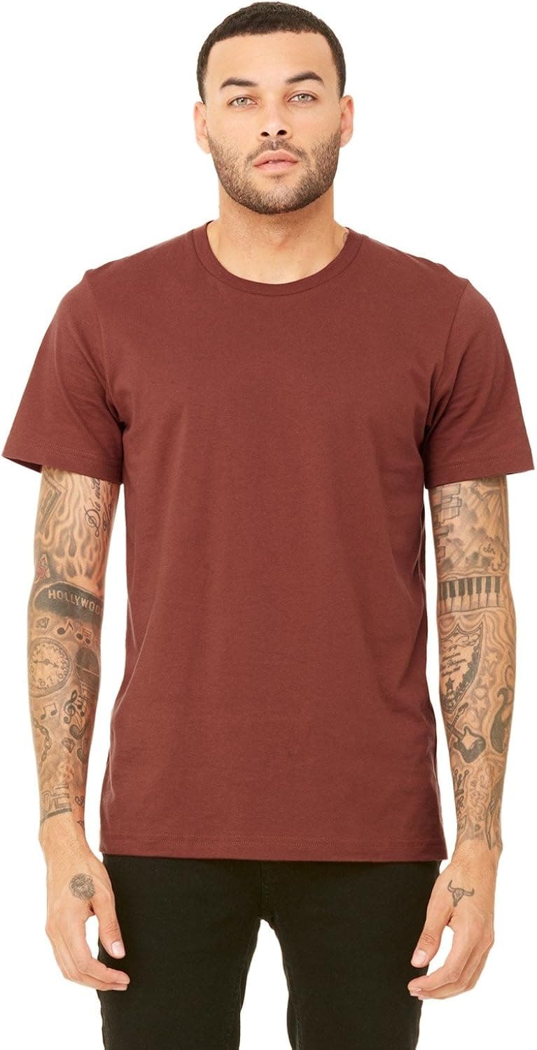 Product of Brand Bella + Canvas Unisex Jersey Short-Sleeve T-Shirt - Rust - S - (Instant Savings of 5% & More)
