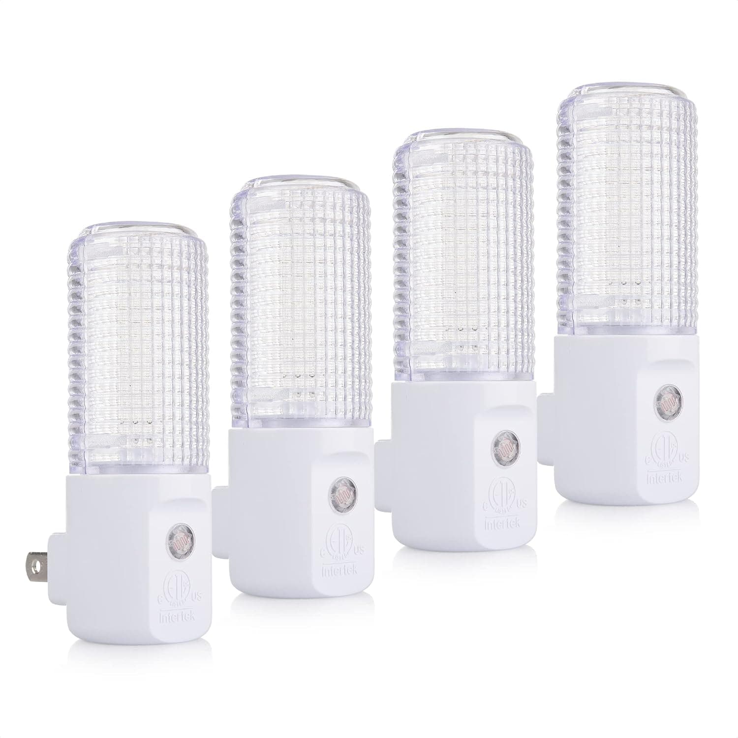 Cable Matters 4-Pack LED Night Lights with Light Sensors (Automatic Plug In Night Lights/LED Nightlights with Light Sensors) in White