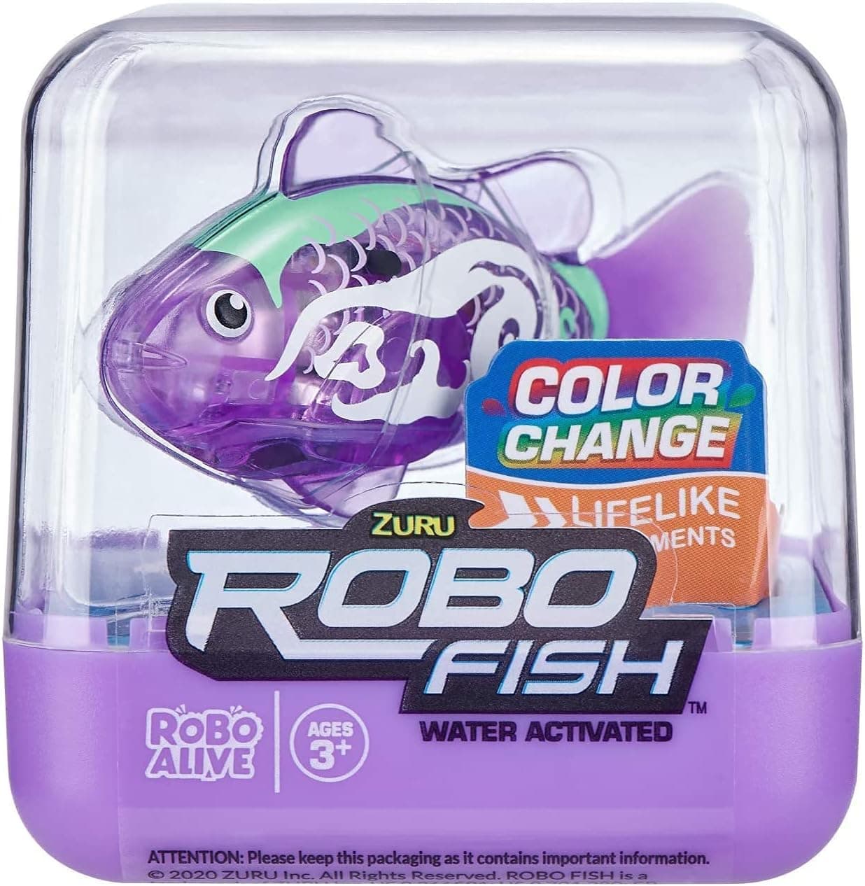 Robo Alive ZURU Fish Lilac(7125G)