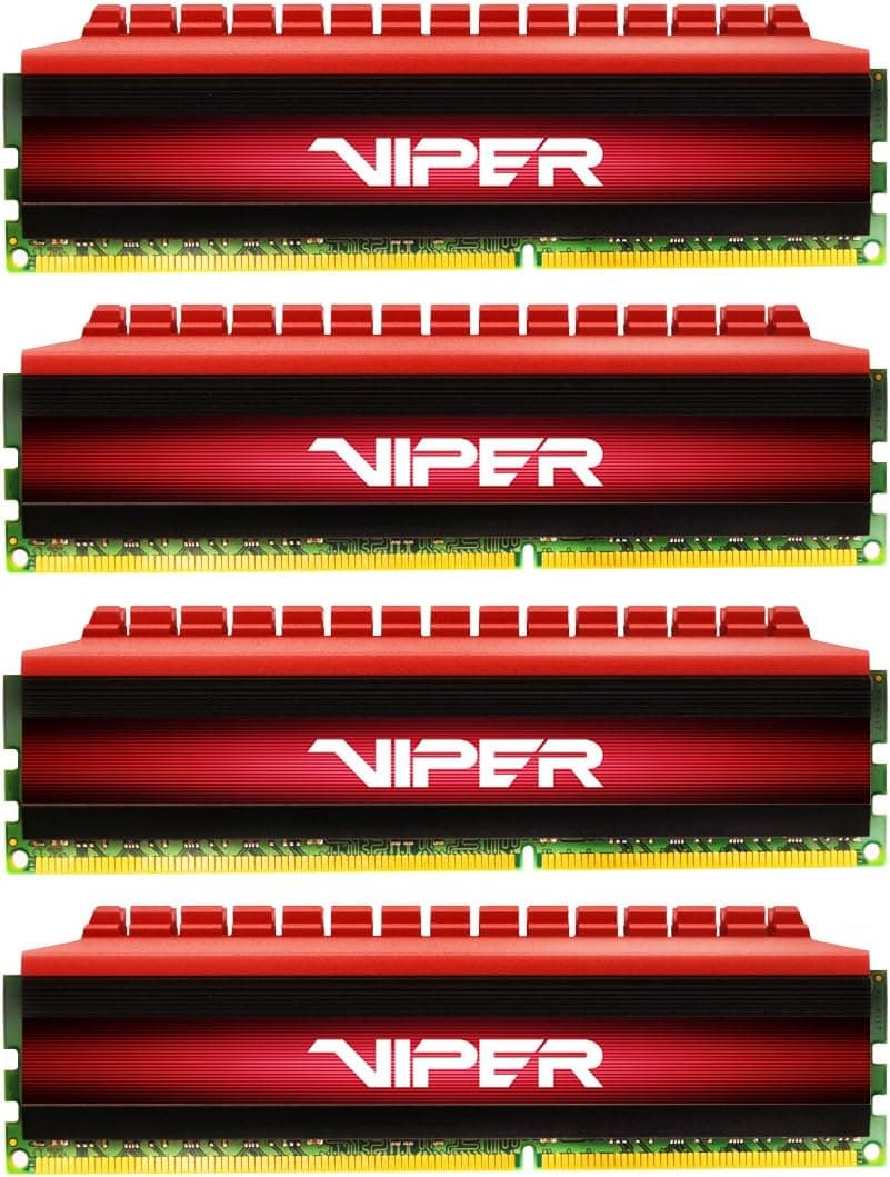 Patriot VIPER 4 Series 2400MHz (PC4 19200) 32GB Quad Channel DDR4 Kit - PV432G240C5QK