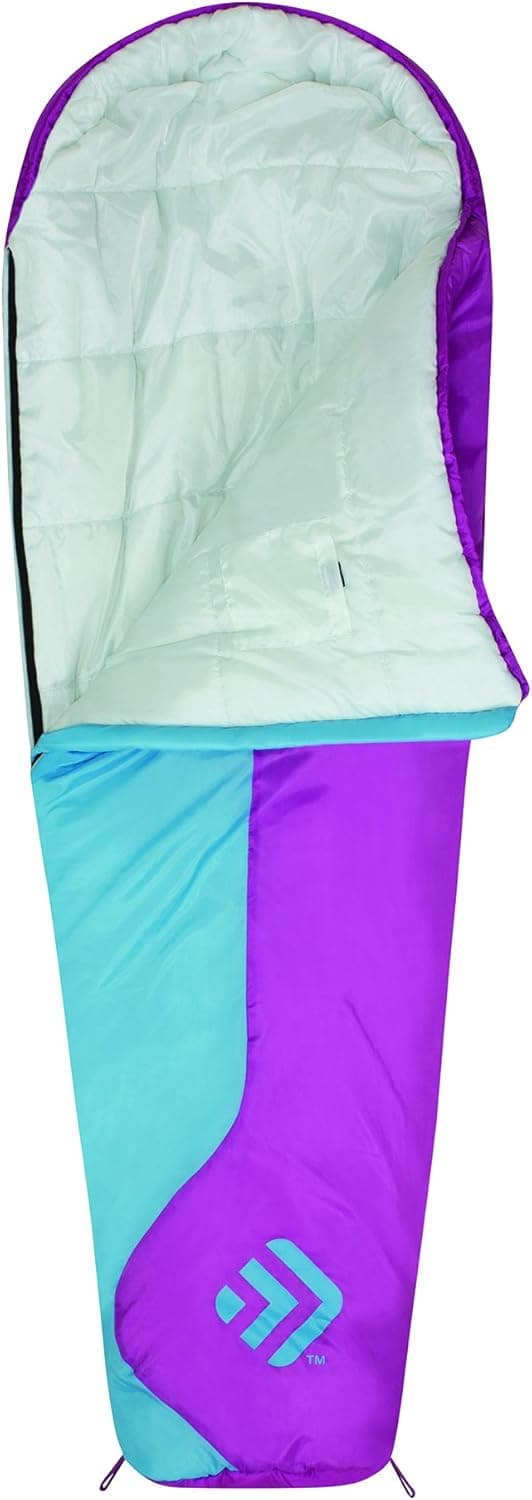 Outdoor Products Girls Mummy Sleeping Bag, Rosebud, Kids