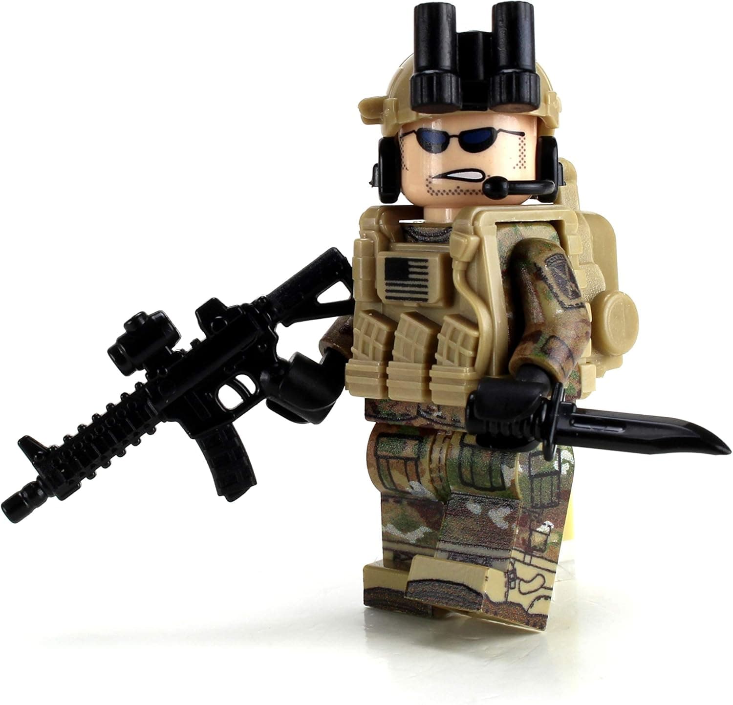 Battle Brick Collectible Army OCP 10th Mountain Infantry Custom Collectible Minifigure