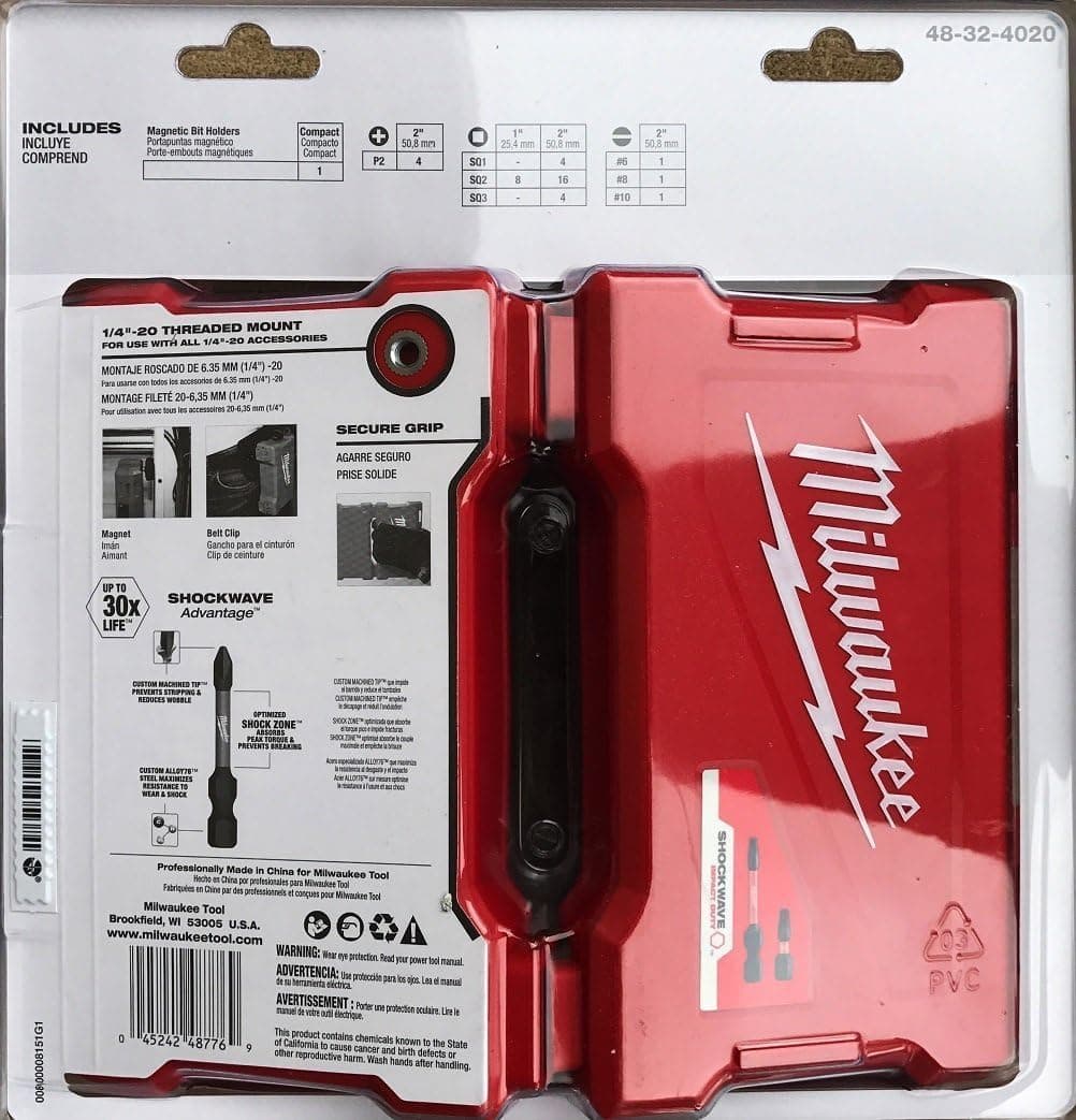 Milwaukee 48-32-4020 Impact Driver Bit Set (40 Pc.)