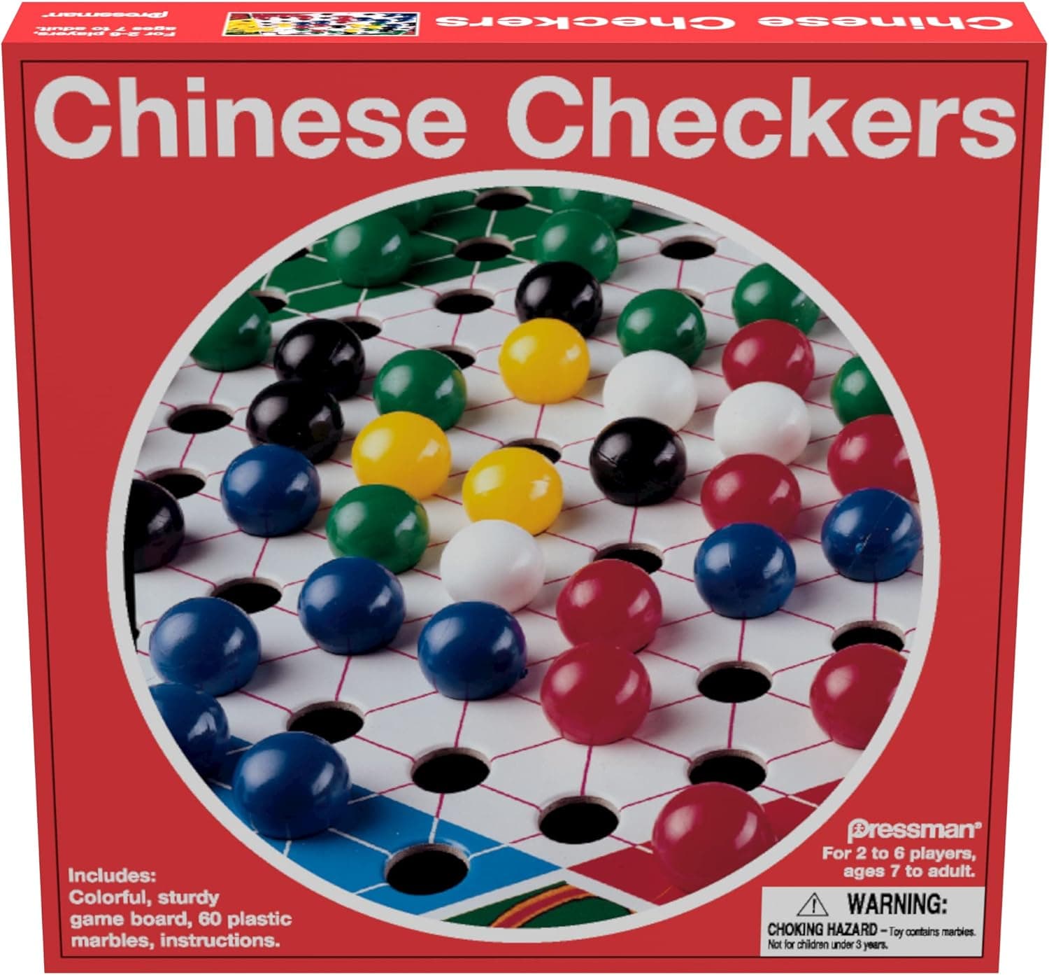 Chinese Checkers - Classic Game of Strategy for 2-6 Players by Pressman