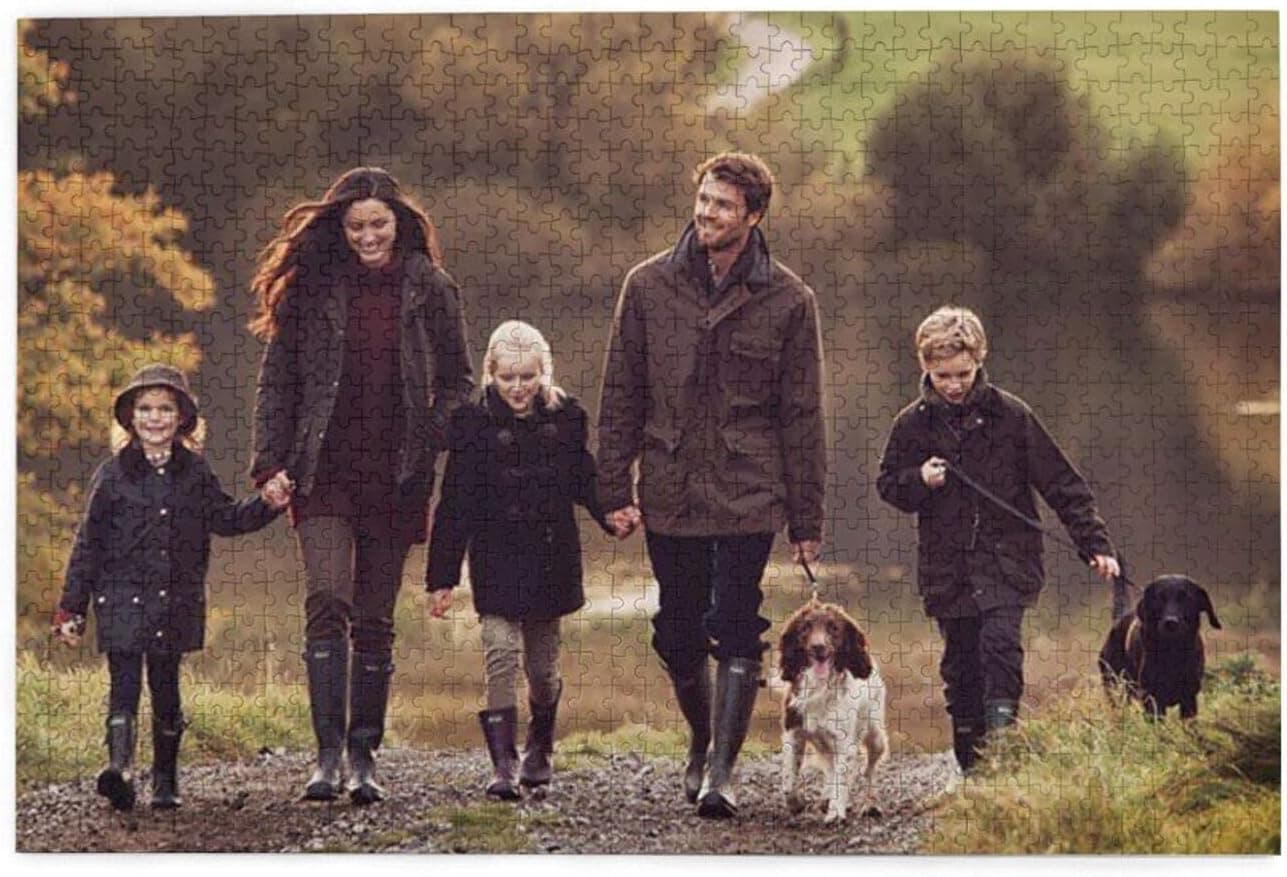 Personalized Puzzle Custom Puzzle 300/500/1000 Pieces from Photo Custom Jigsaw Puzzle for Adult and Kids Family, Wedding, Graduation, Gift Custom Photo Puzzle,Horizontal