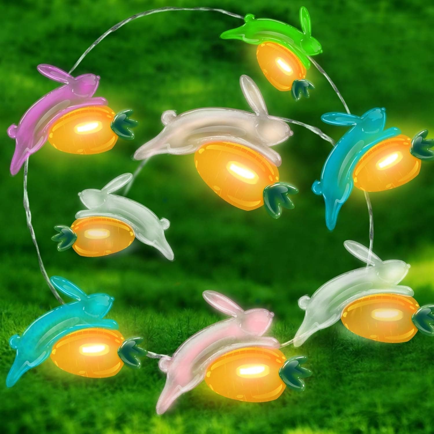 TURNMEON Easter String Lights Decorations