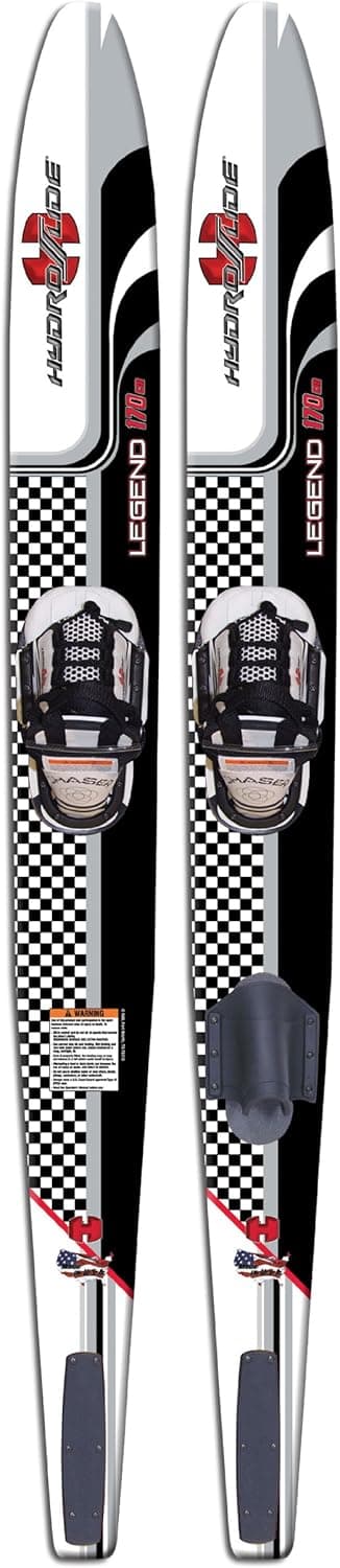 Hydroslide Adult Legend Deluxe Lace up Double Density Combo Water Skis, 67-Inch
