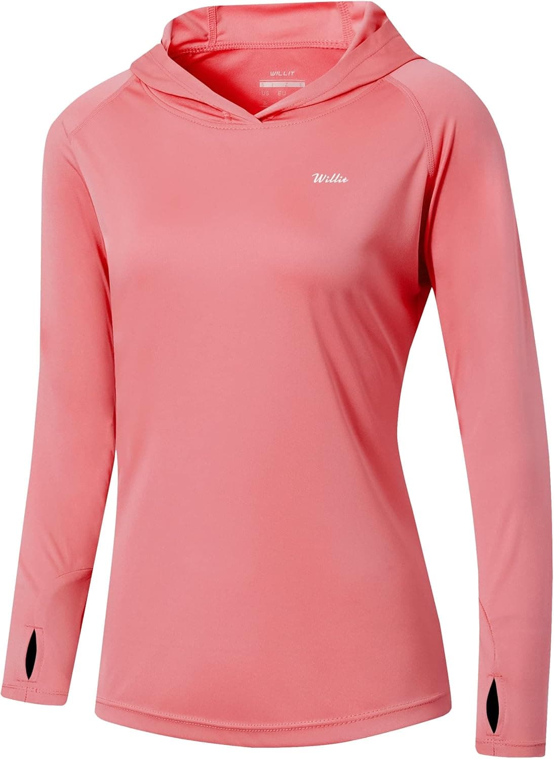 Willit Women's UPF 50+ Sun Protection Hoodie SPF Shirt Long Sleeve Hiking Fishing Outdoor Shirt Lightweight Hoodie