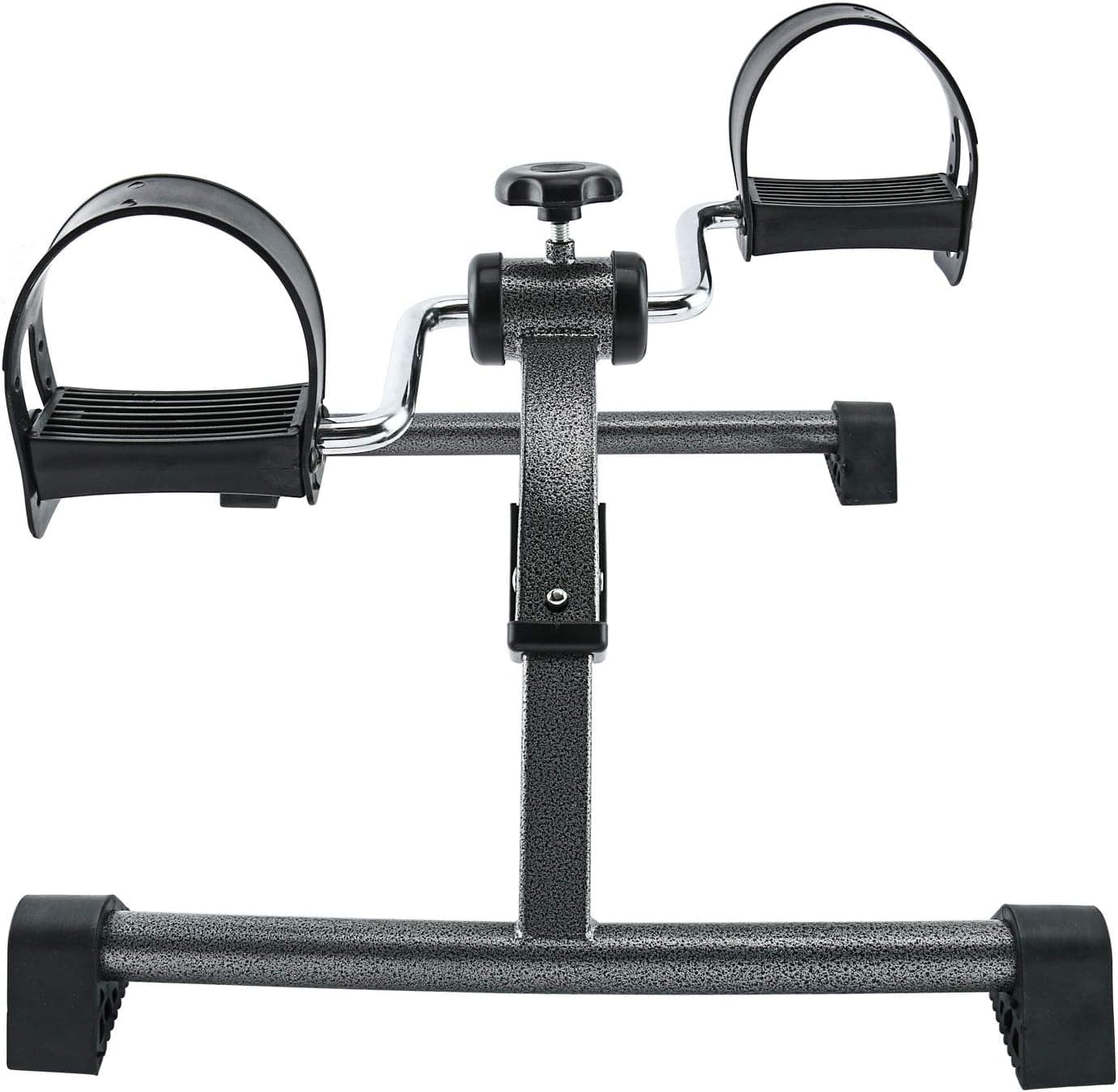 Yaegoo Pedal Exerciser Portable Folding Mini Bike Pedal Exerciser Fold-Up Exerciser with Tension Adjustment& Non-Slip Base