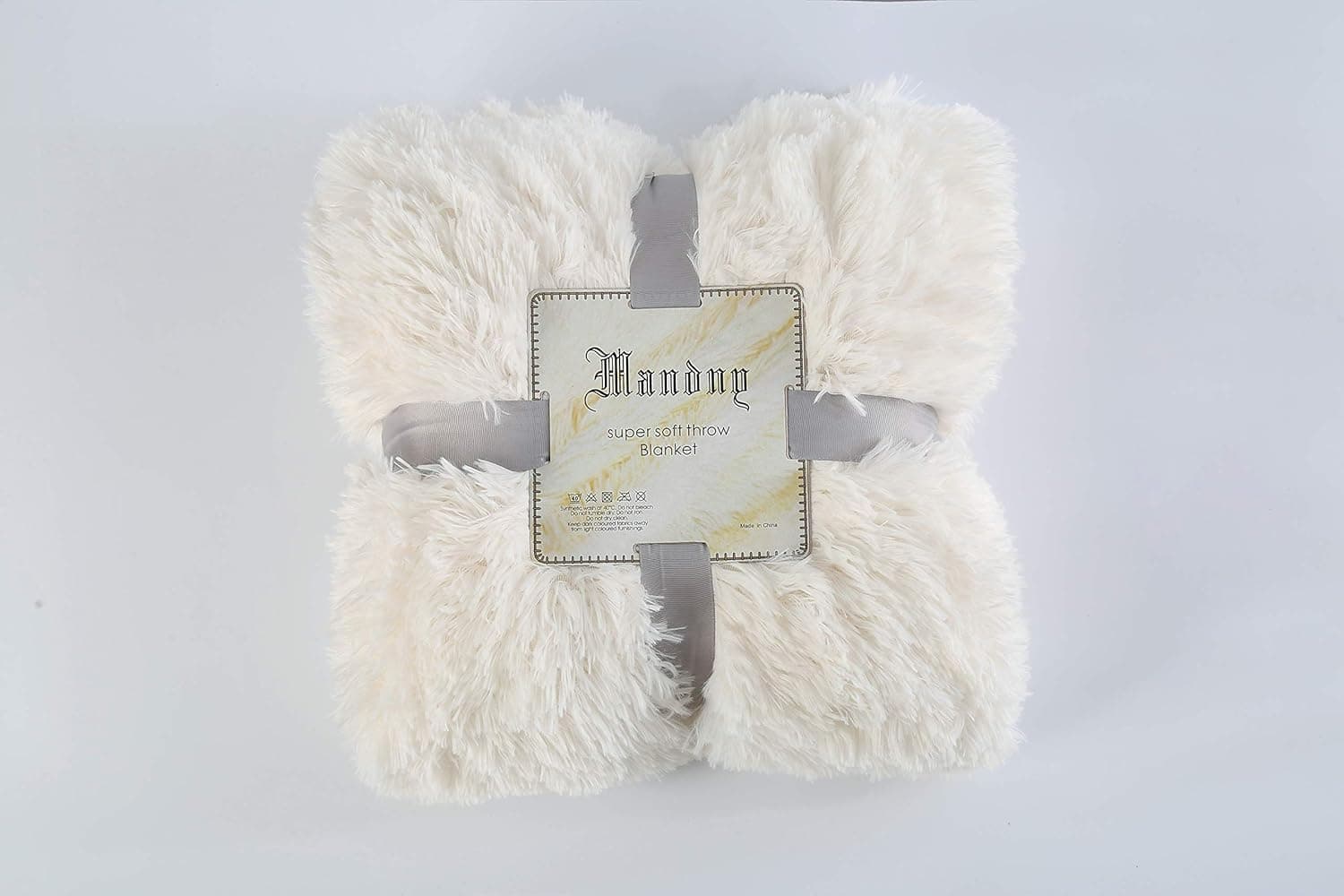 Super Soft Shaggy Throw Blankets, Cozy Long Plush Fuzzy Faux Fur Bed Throw, Fluffy Luxury Sherpa Fleece Blanket for Bed Couch Sofa Chair Decorative (51x62 Inches) (Pure White)