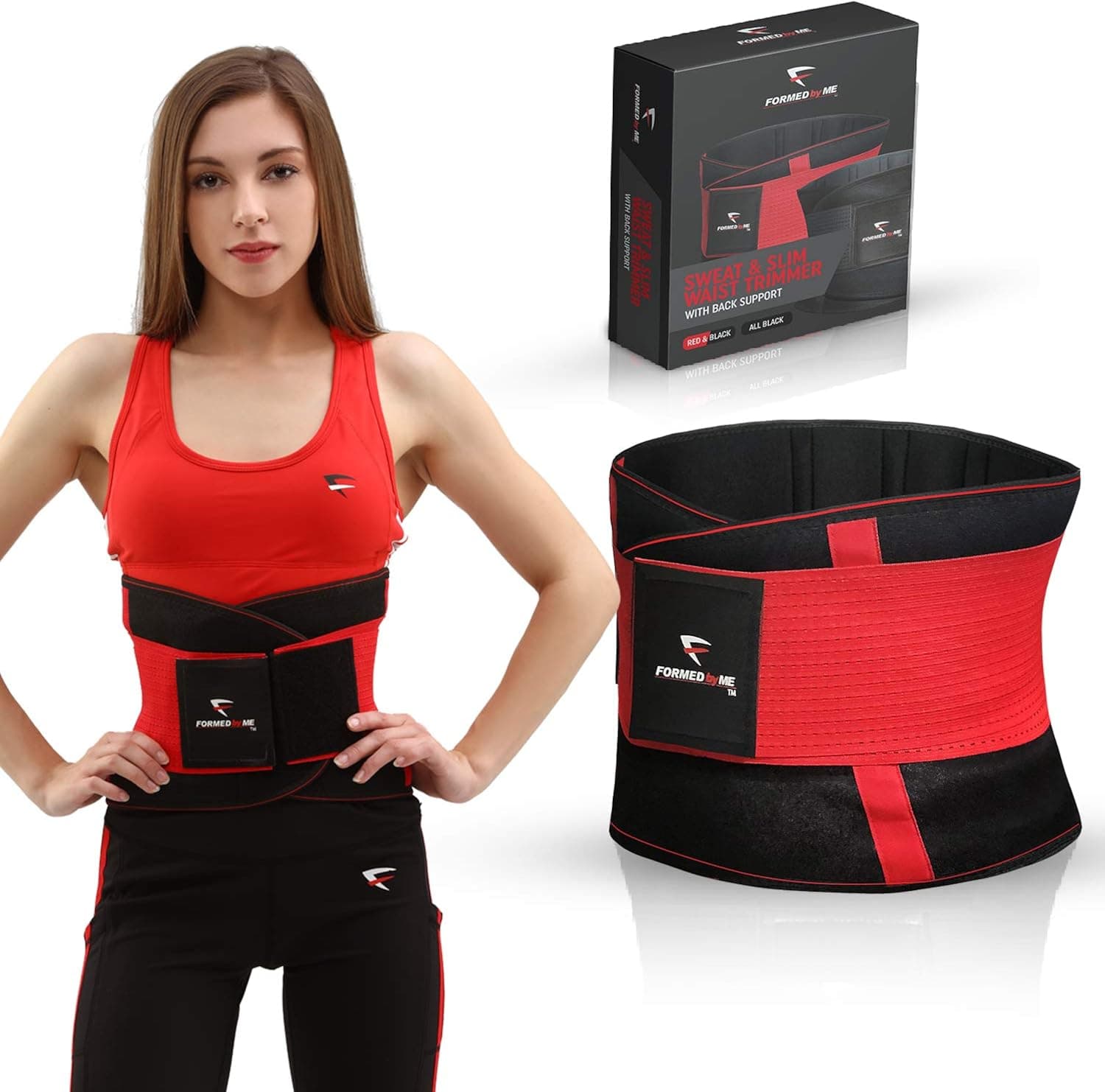 Sweat and Slim Waist Trimmer | Sweat Belt for Belly Fat | Men and Women