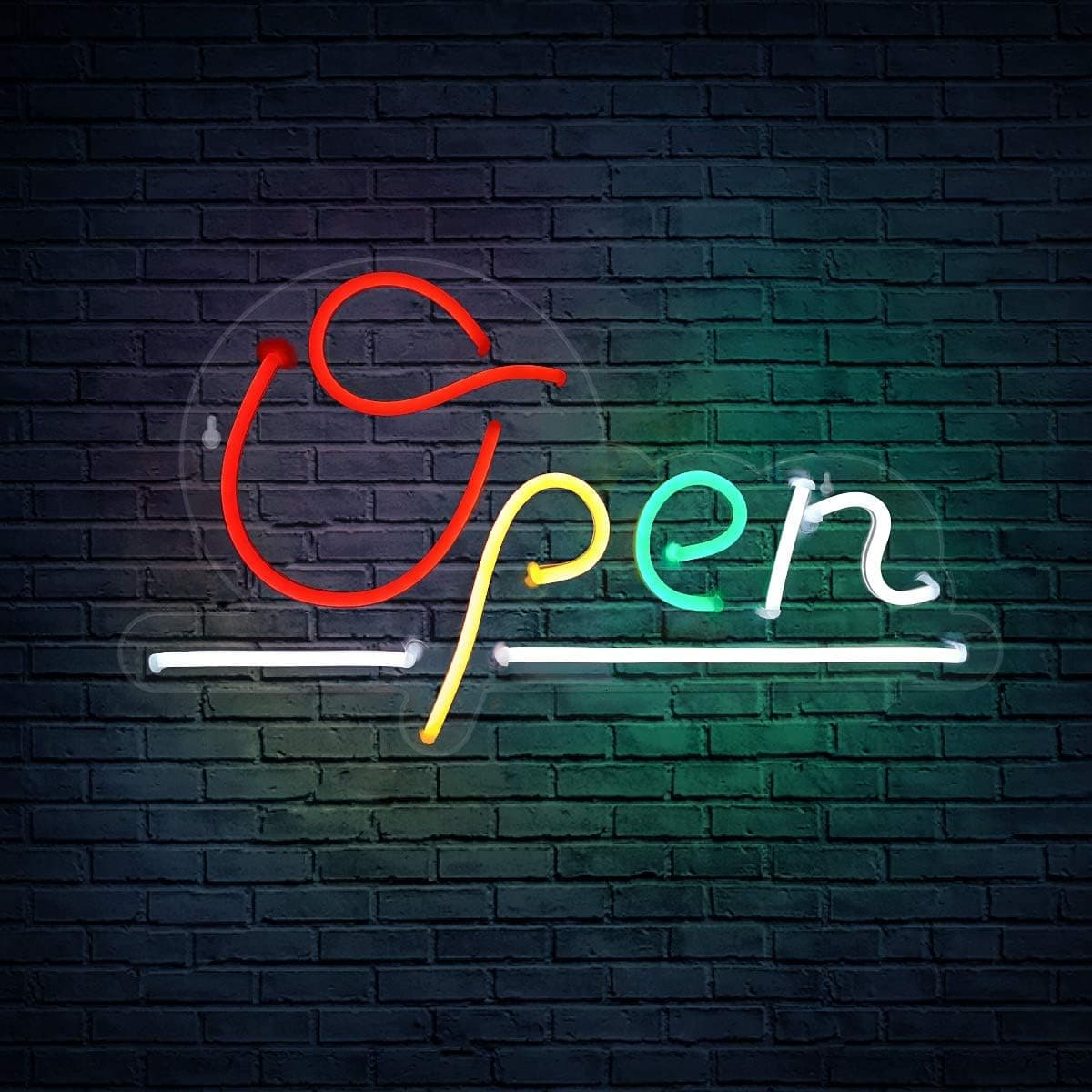 Koicaxy Neon Sign, Led “Open” Neon Light Wall Light Led Wall Decor for Business, Battery or USB Powered Light Up Signs Neon Light for Business Pub, Restaurant, Bar Stores, Barber Shops, Cafe