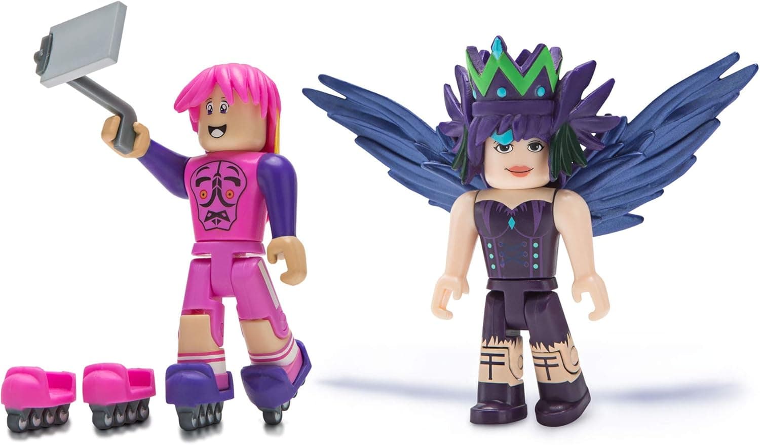 Roblox Celebrity Collection - Design It: Teiyia + Skating Rink Two Figure Bundle [Includes 2 Exclusive Virtual Items]