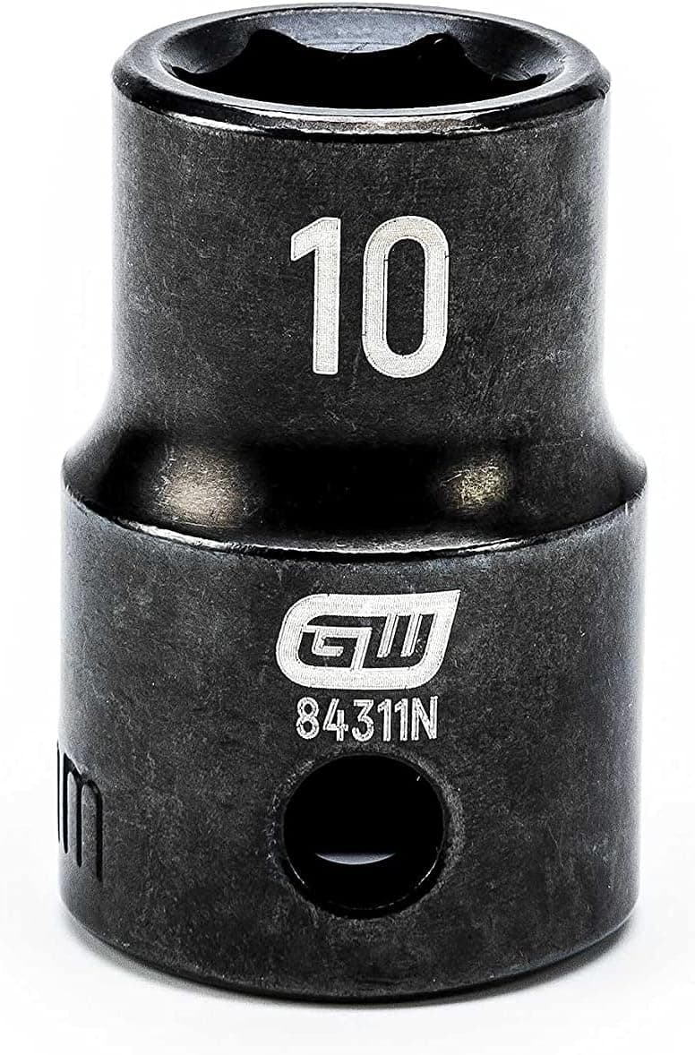 GEARWRENCH 3/8" Drive Standard Impact Metric Socket 10mm, 6 Point - 84311N