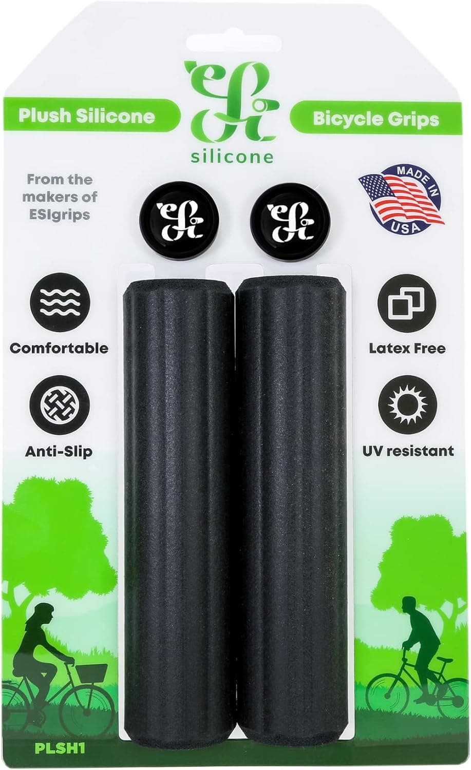 Plush Silicone Bicycle Grips