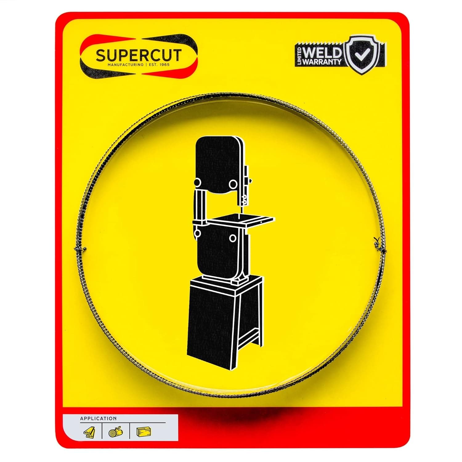 Supercut Bandsaw 105-inch X 1/2-inch X .025-inch, 3 TPI Premium Carbide Infused Bandsaw Blade (USA Made) for Cutting Wood Materials