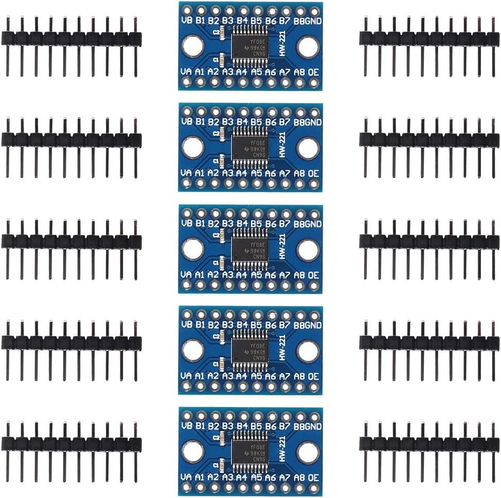 ACEIRMC 5pcs TXS0108E 8 Channel Logic Level Converter Bi-Directional High Speed Full Duplex Shifter 3.3V 5V for Arduino Raspberry Pi