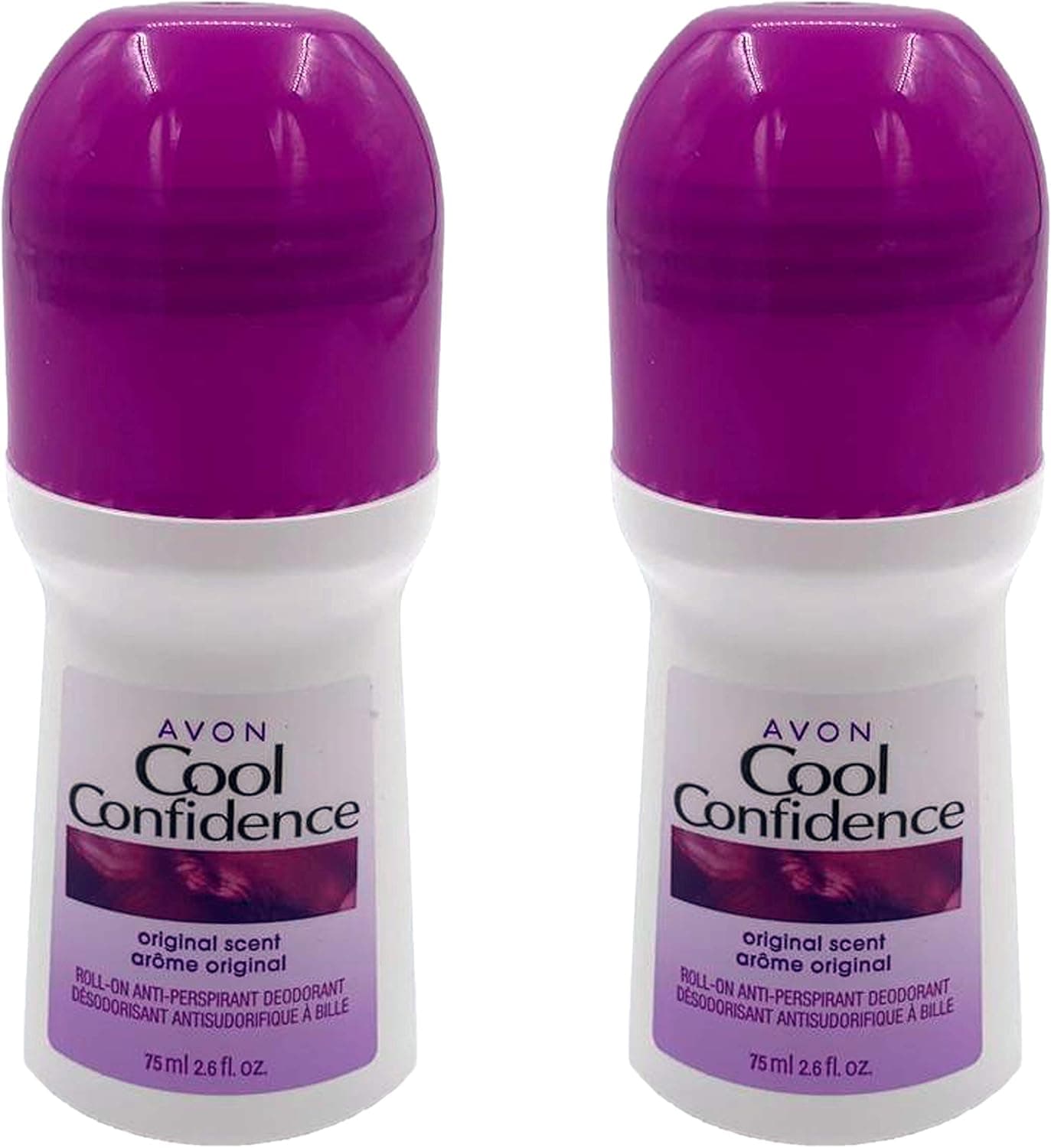 Avon Women’s COOL CONFIDENCE ROLL-ON ANTI-PERSPIRANT DEODORANT Pack of 2 (Bonus Size)