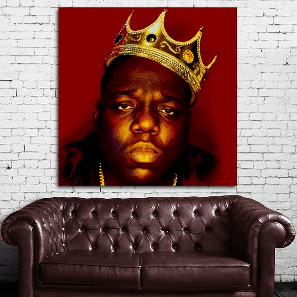 #24 Poster Mural Notorious Big Biggie Smalls 40x40 inch (100x100 cm) on Adhesive Vinyl