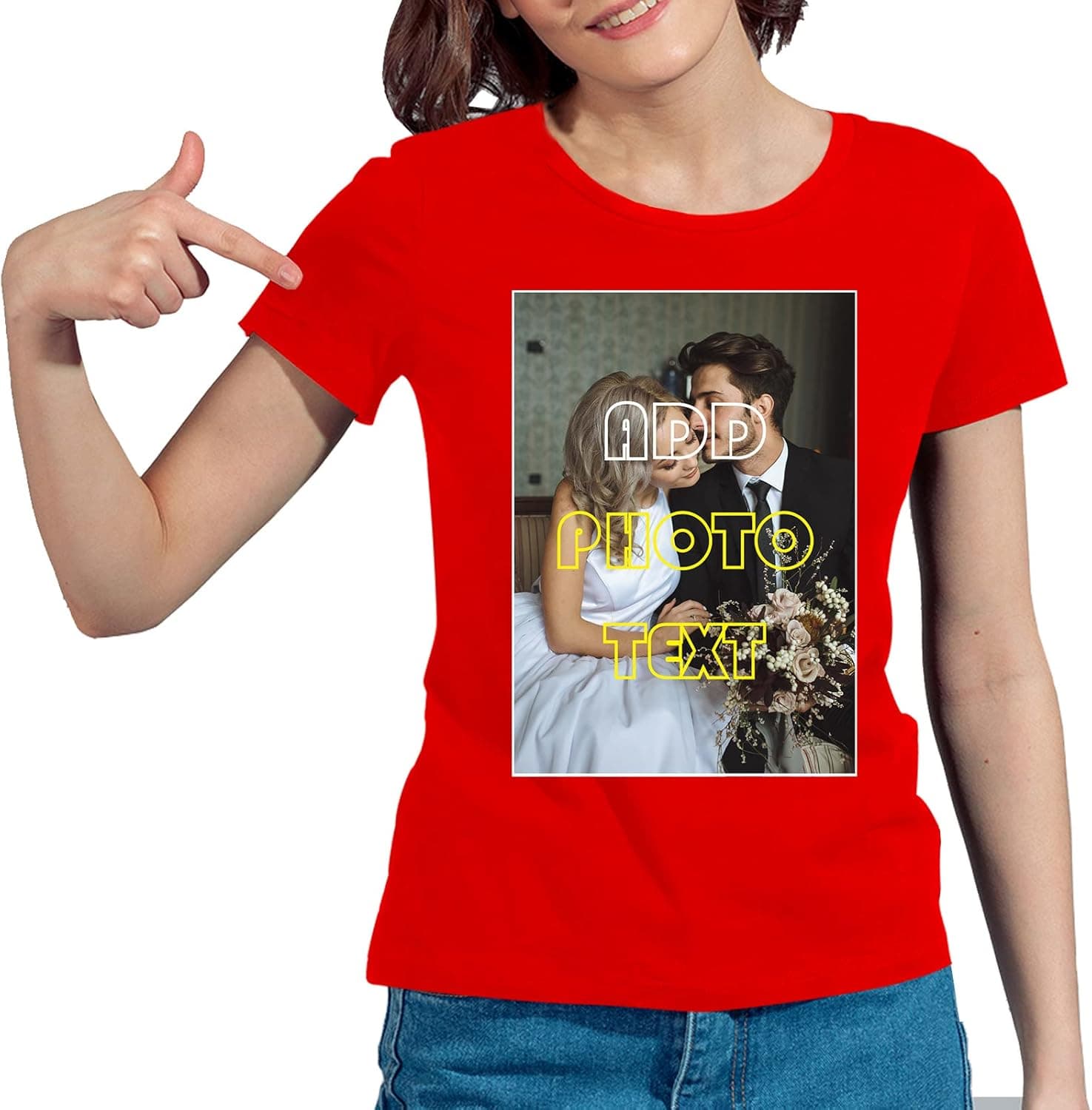 Custom Shirt for Women, Custom T-Shirt Design Your Photo Text, Personalized Gift
