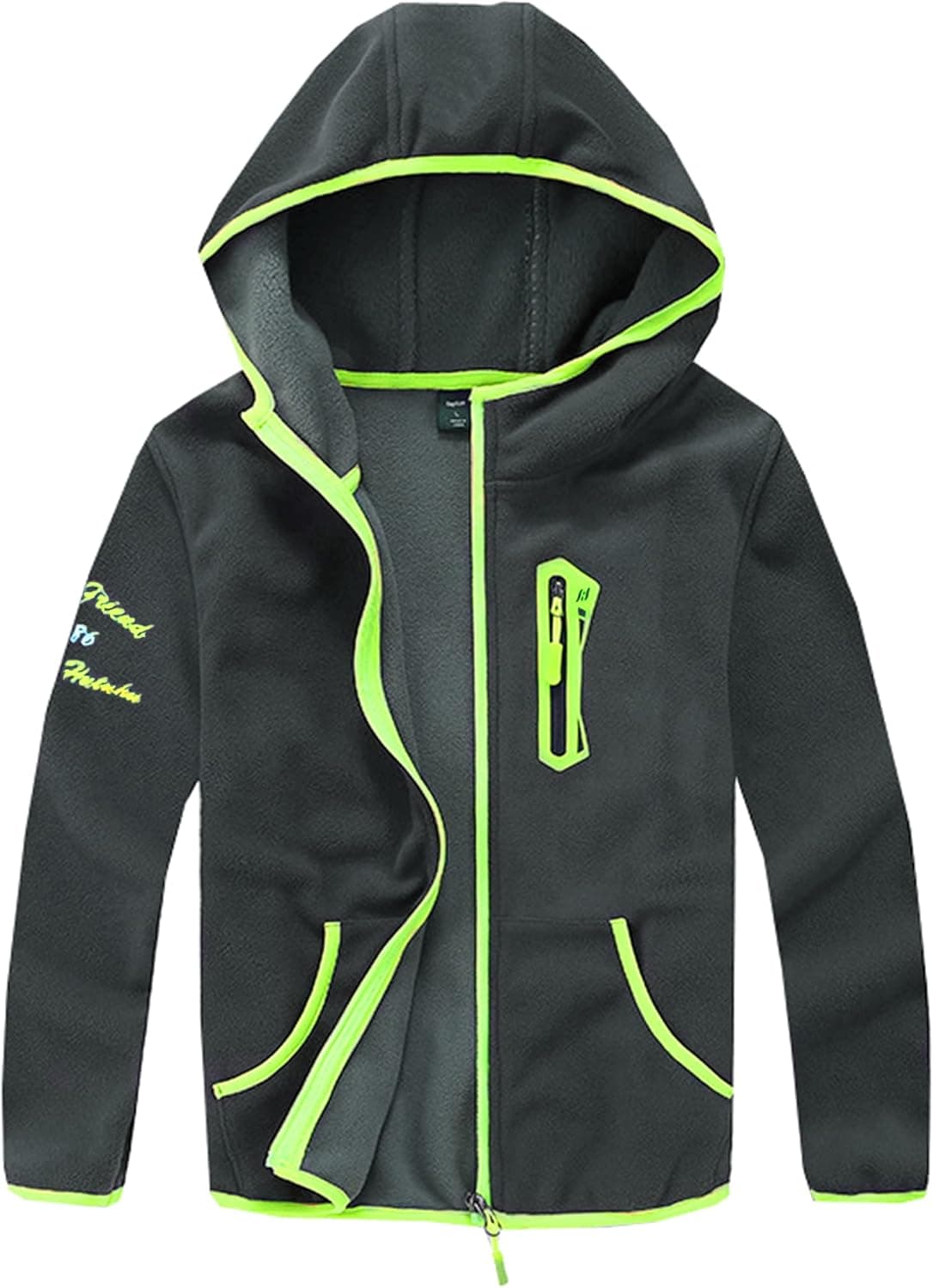 M2C Boys Soft Cozy Full Zip Polar Fleece Hoodie Jacket