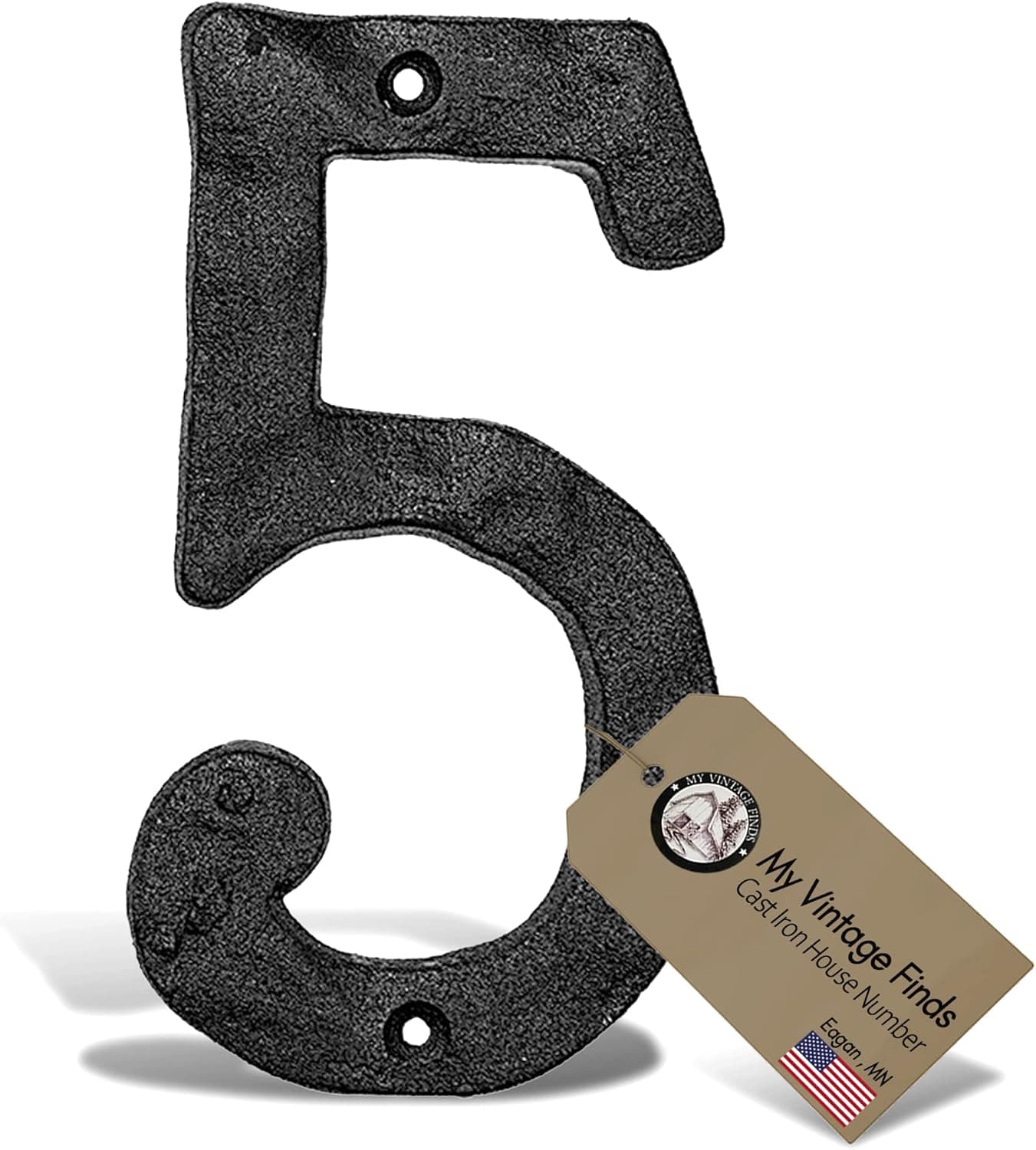 House Numbers For Outside Address Numbers For House Black Metal 5.5 Inch House Numbers US Based Company